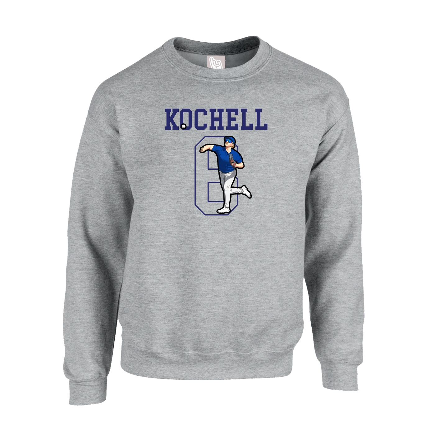 Fleece Crew — Shirsey in Grey