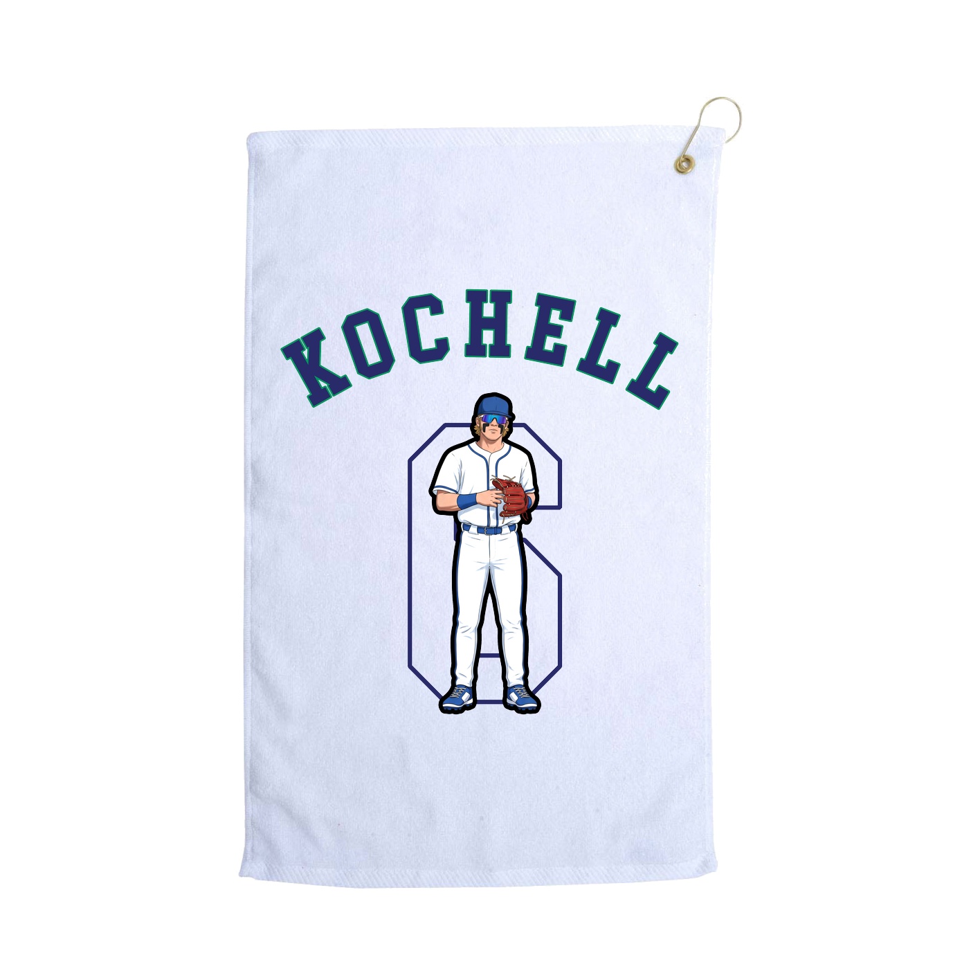 Golf Towel — Shirsey Arch in White