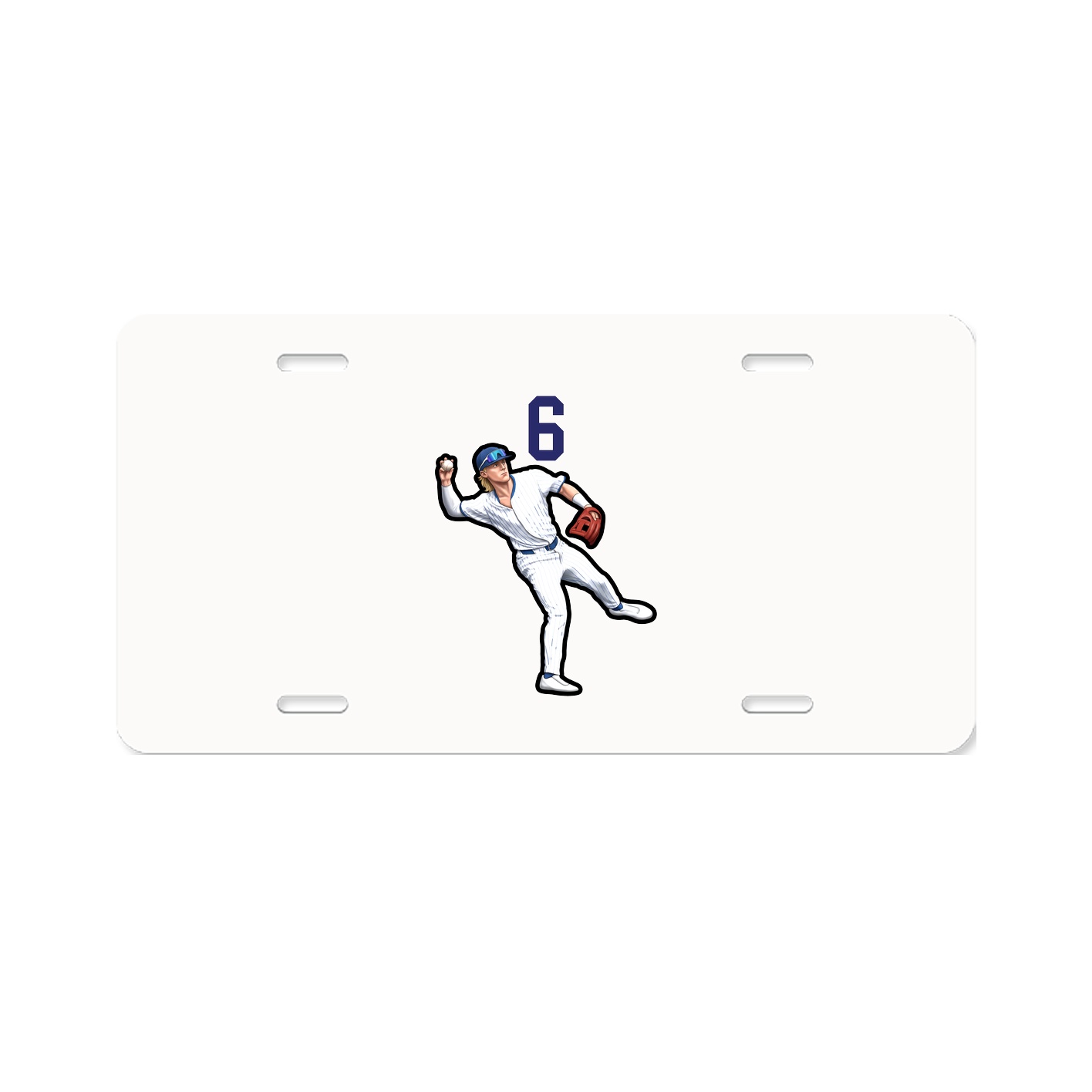 License Plate — Number Top in Classic