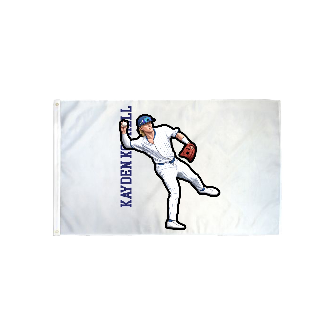 3x5 Flag — Name Vertical in Classic