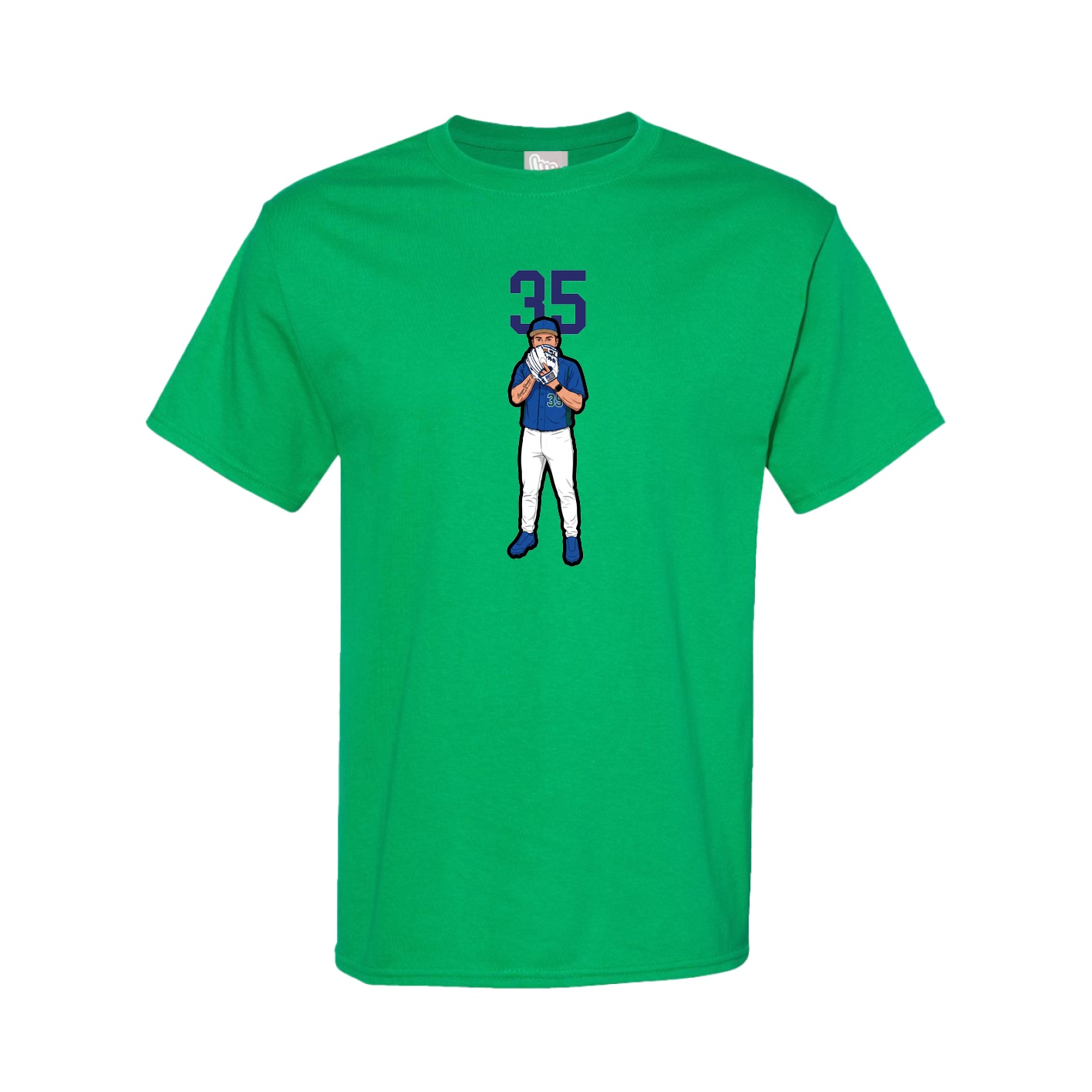 Youth Tee — Number Top in Green