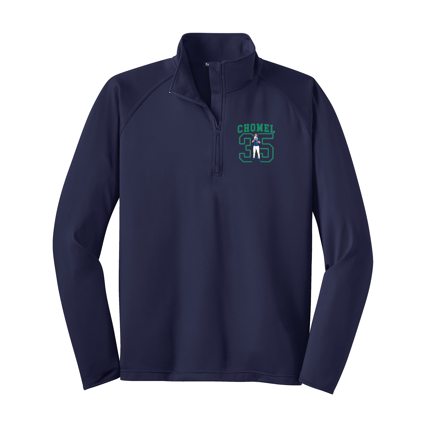 Q-Zip Pullover — Shirsey in Navy