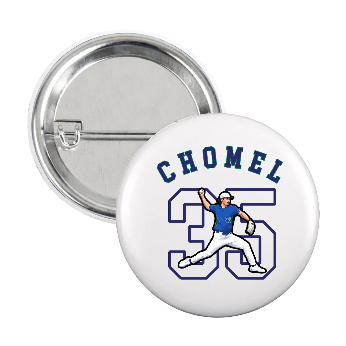 Game Day Button — Shirsey Arch in White