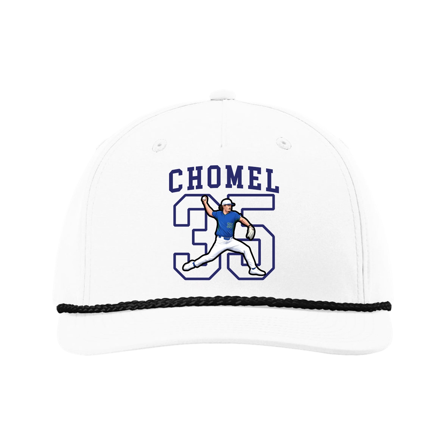 Five-Panel Classic Rope Cap — Shirsey in White