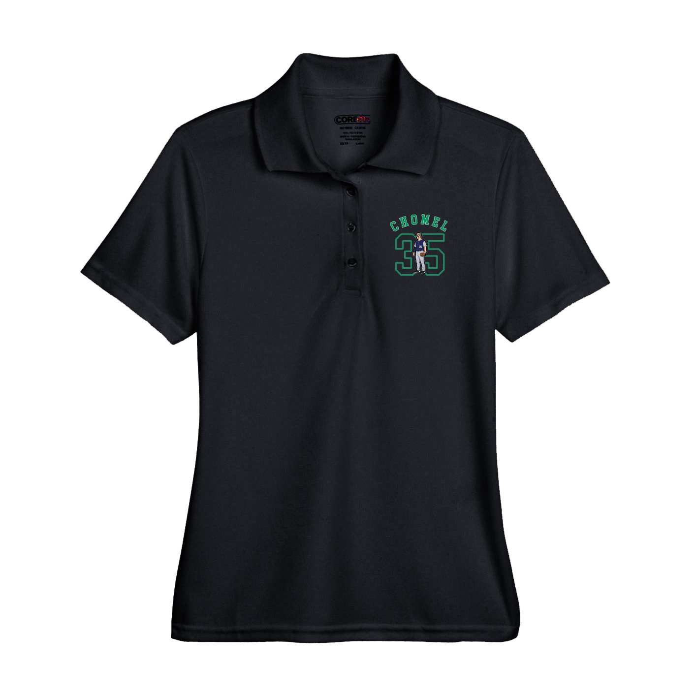 Performance Polo — Shirsey Arch in Black