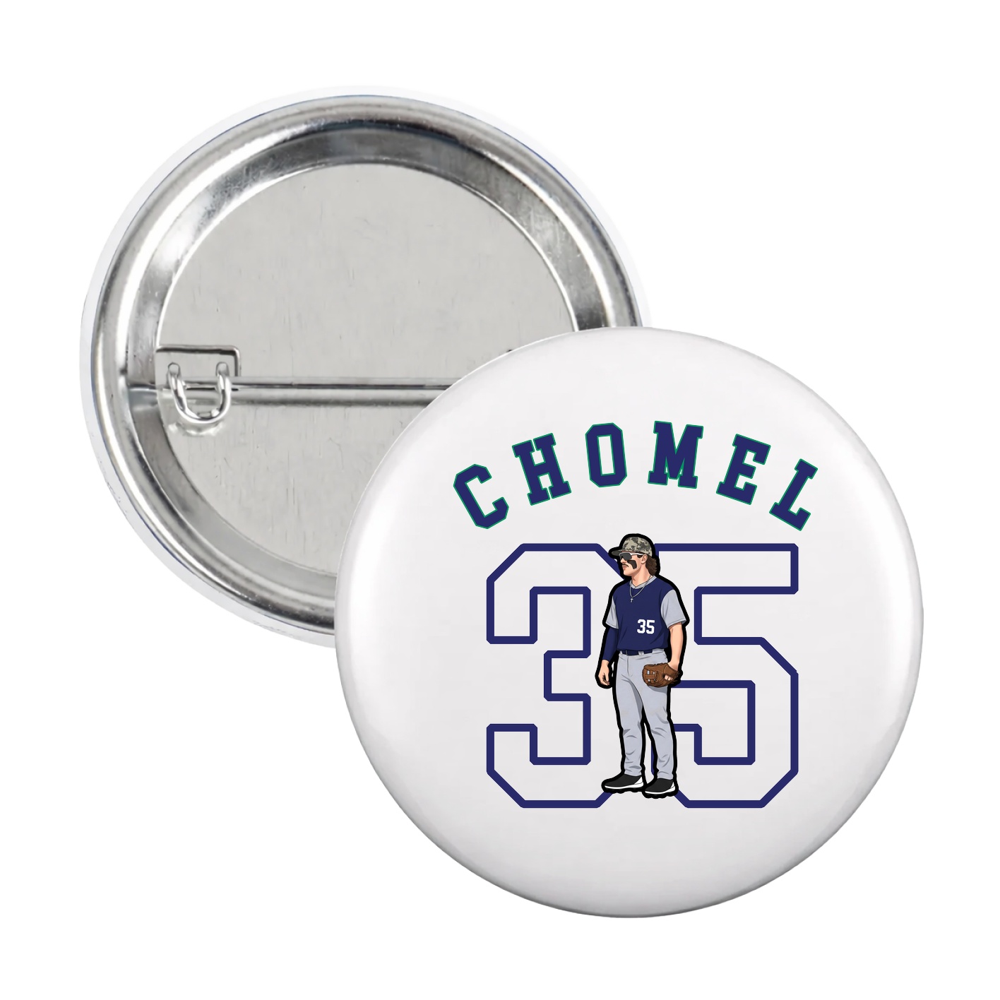 Game Day Button — Shirsey Arch in White
