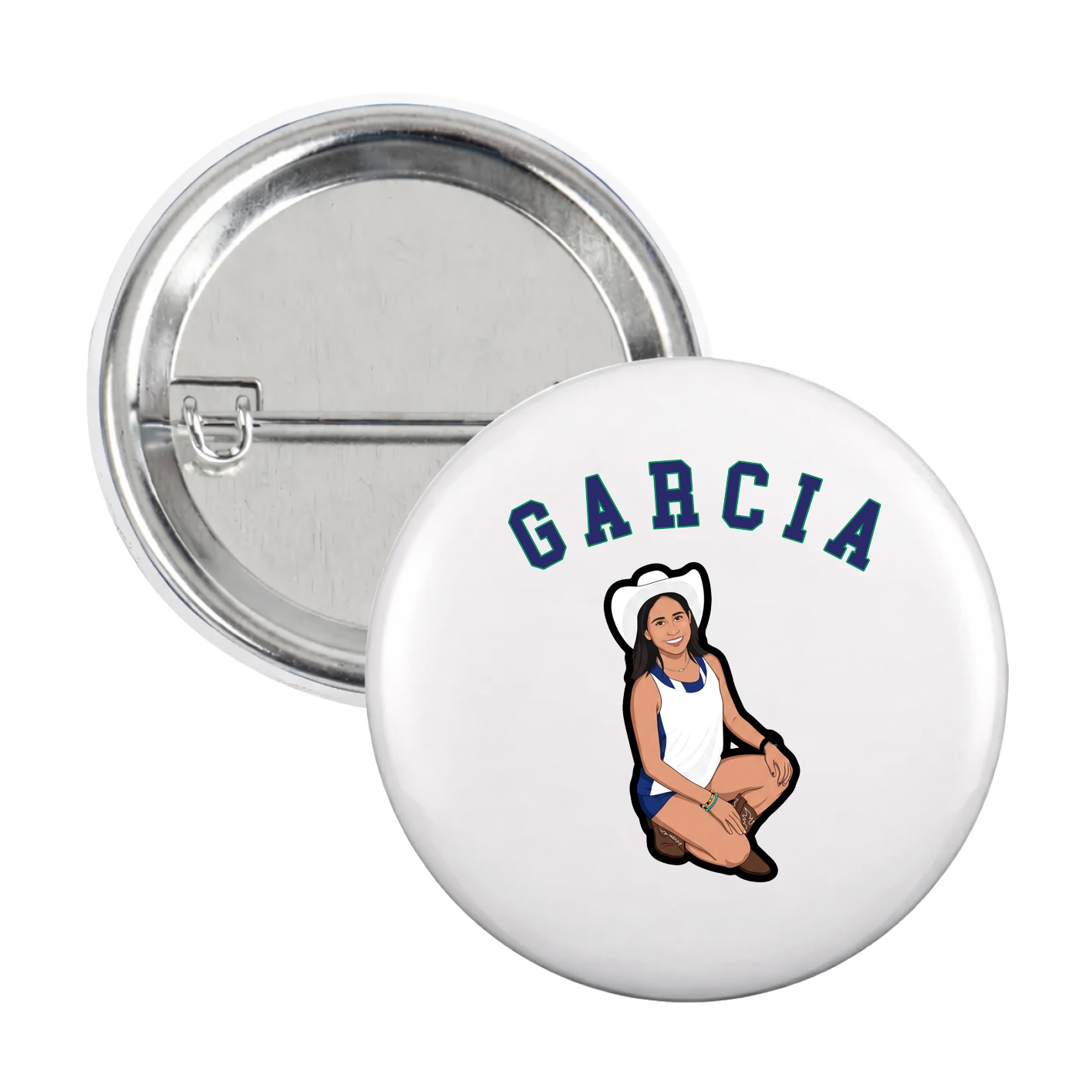 Game Day Button — Shirsey Arch in White