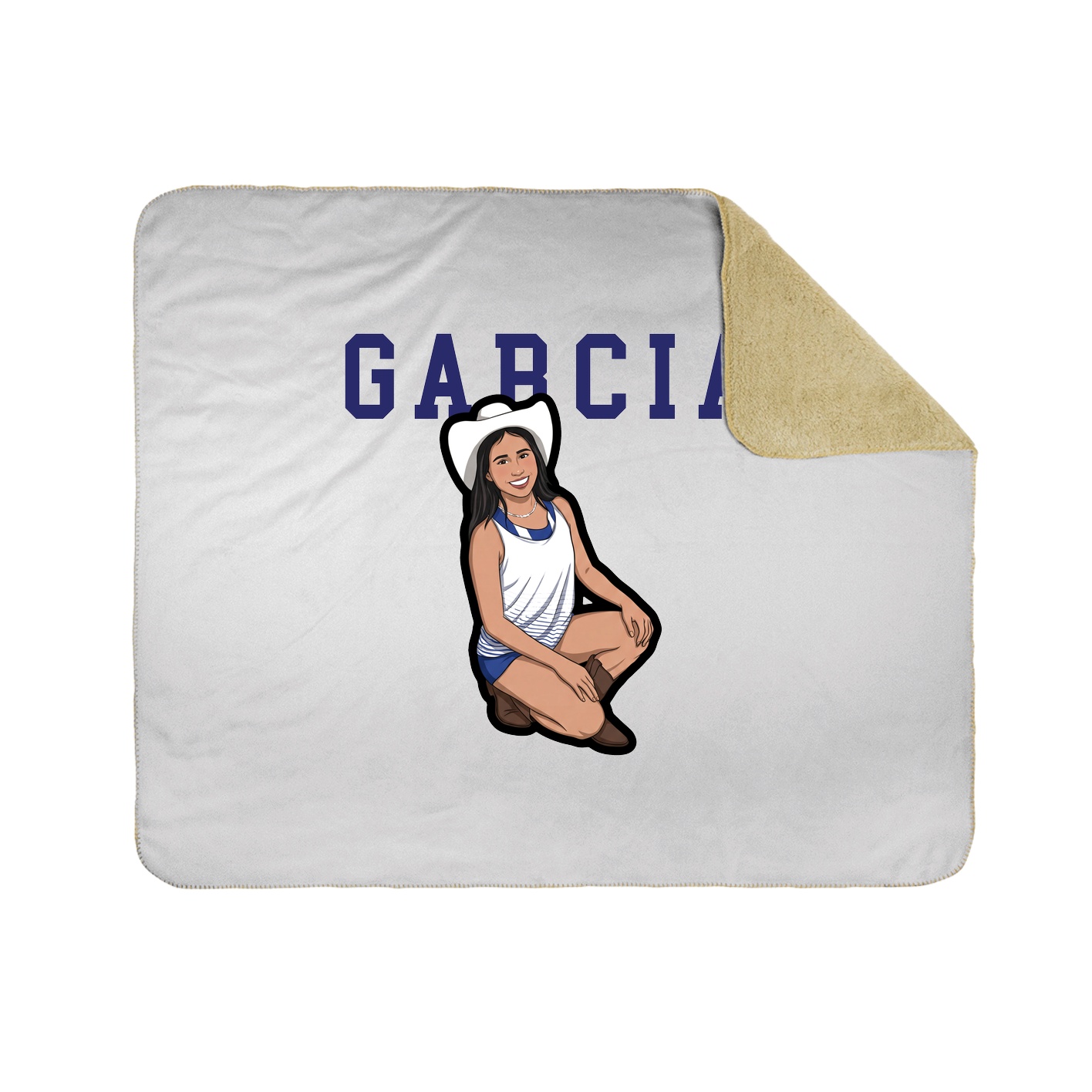 Throw Blanket — Shirsey in White