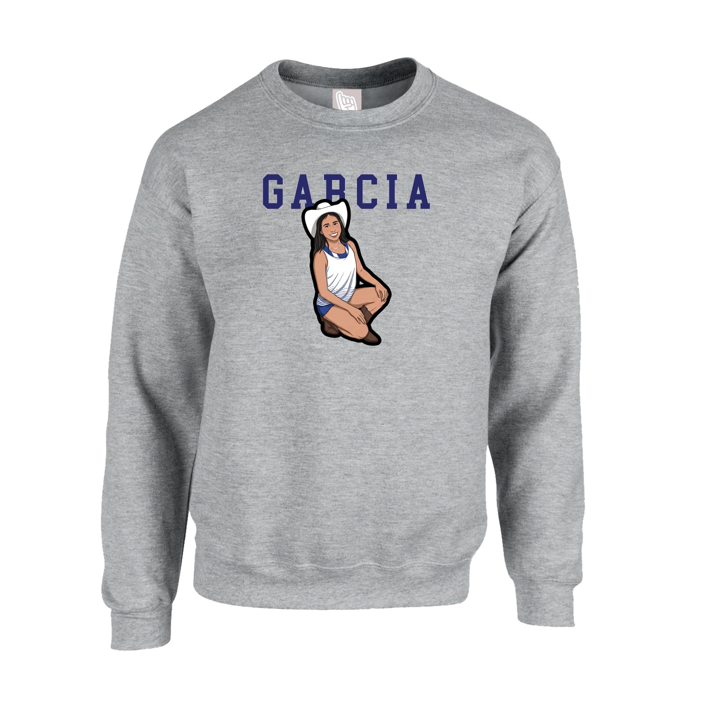 Fleece Crew — Shirsey in Grey