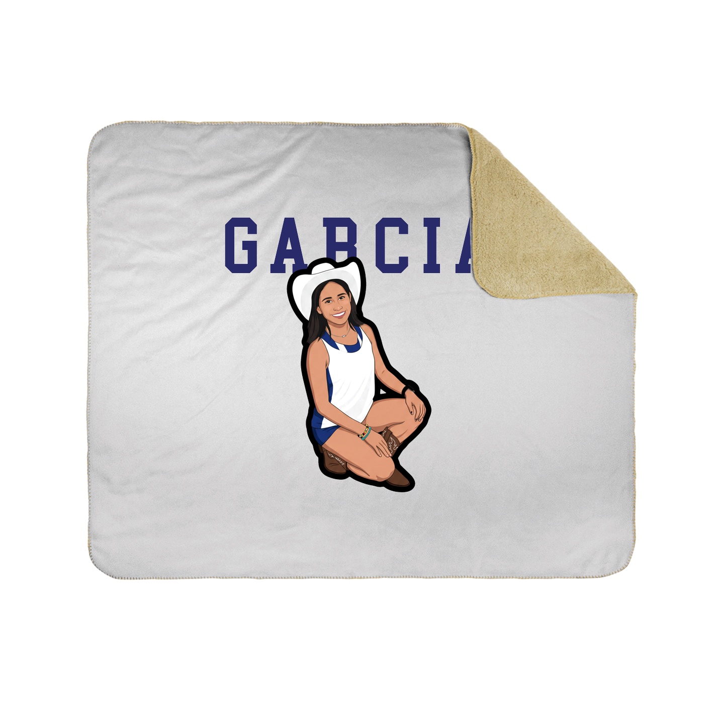 Throw Blanket — Shirsey in White