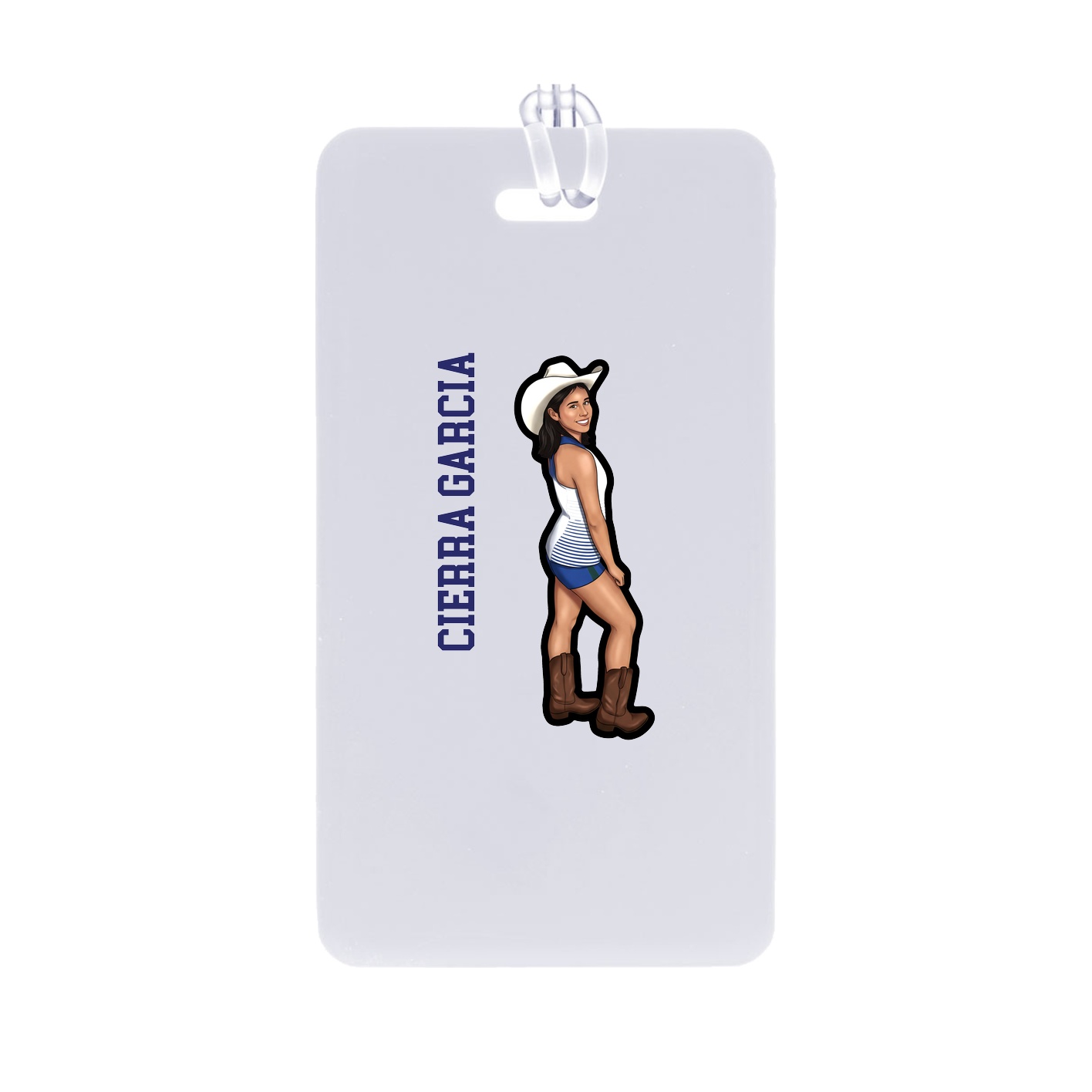 Bag Tag — Name Vertical in Classic