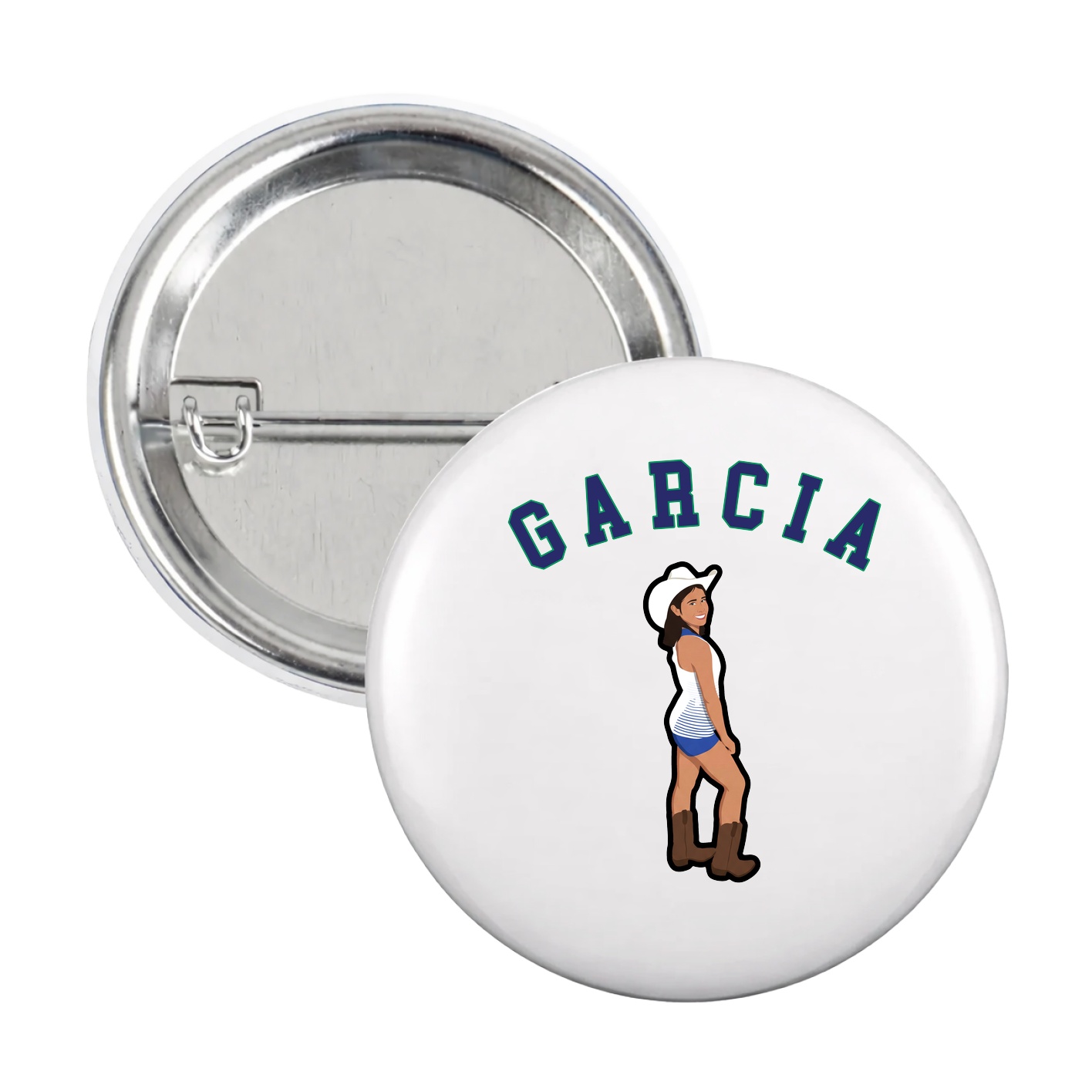 Game Day Button — Shirsey Arch in White