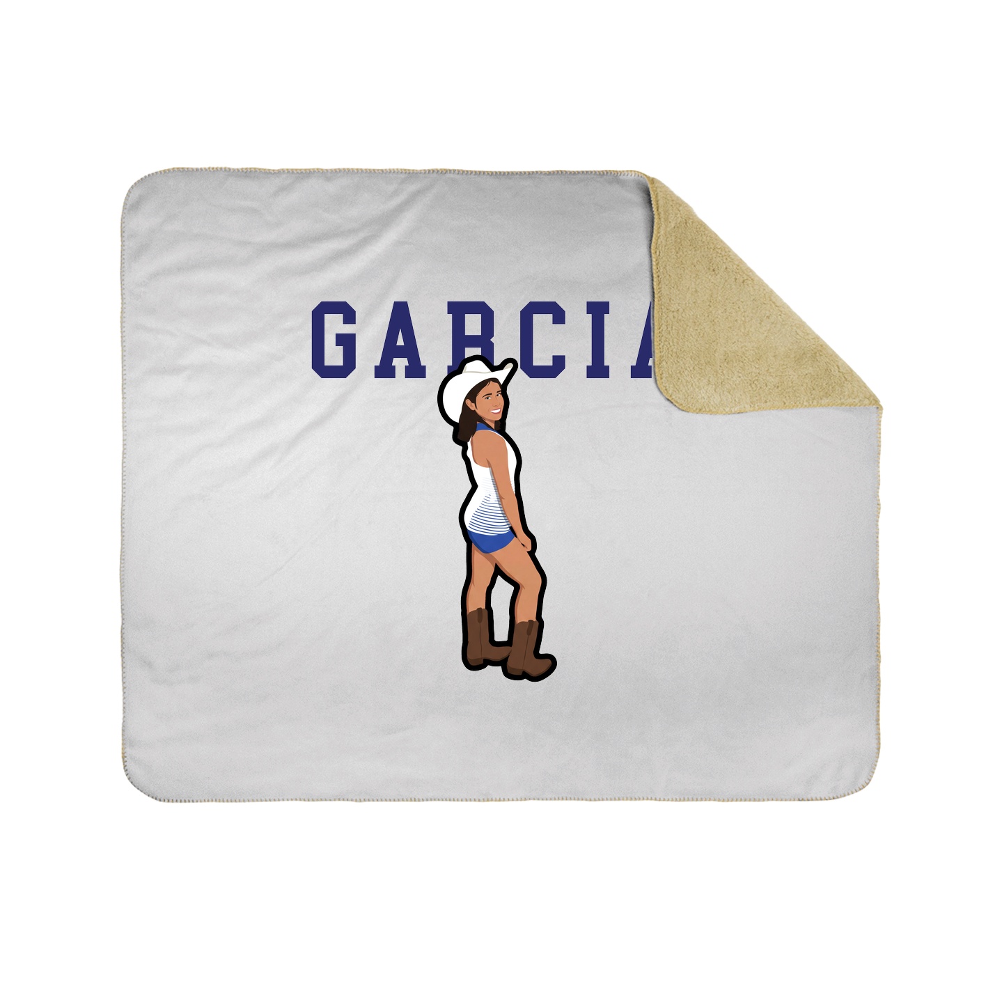 Throw Blanket — Shirsey in White
