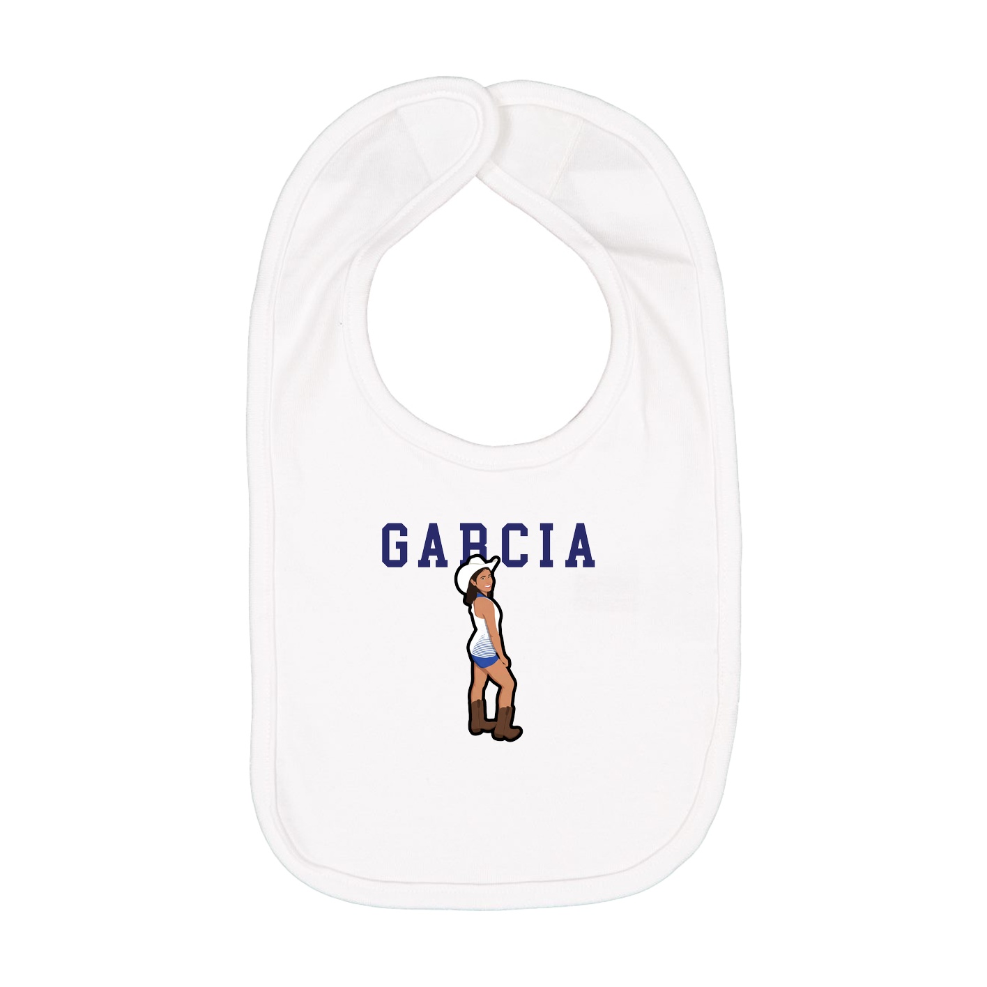 Infant Bib — Shirsey in White
