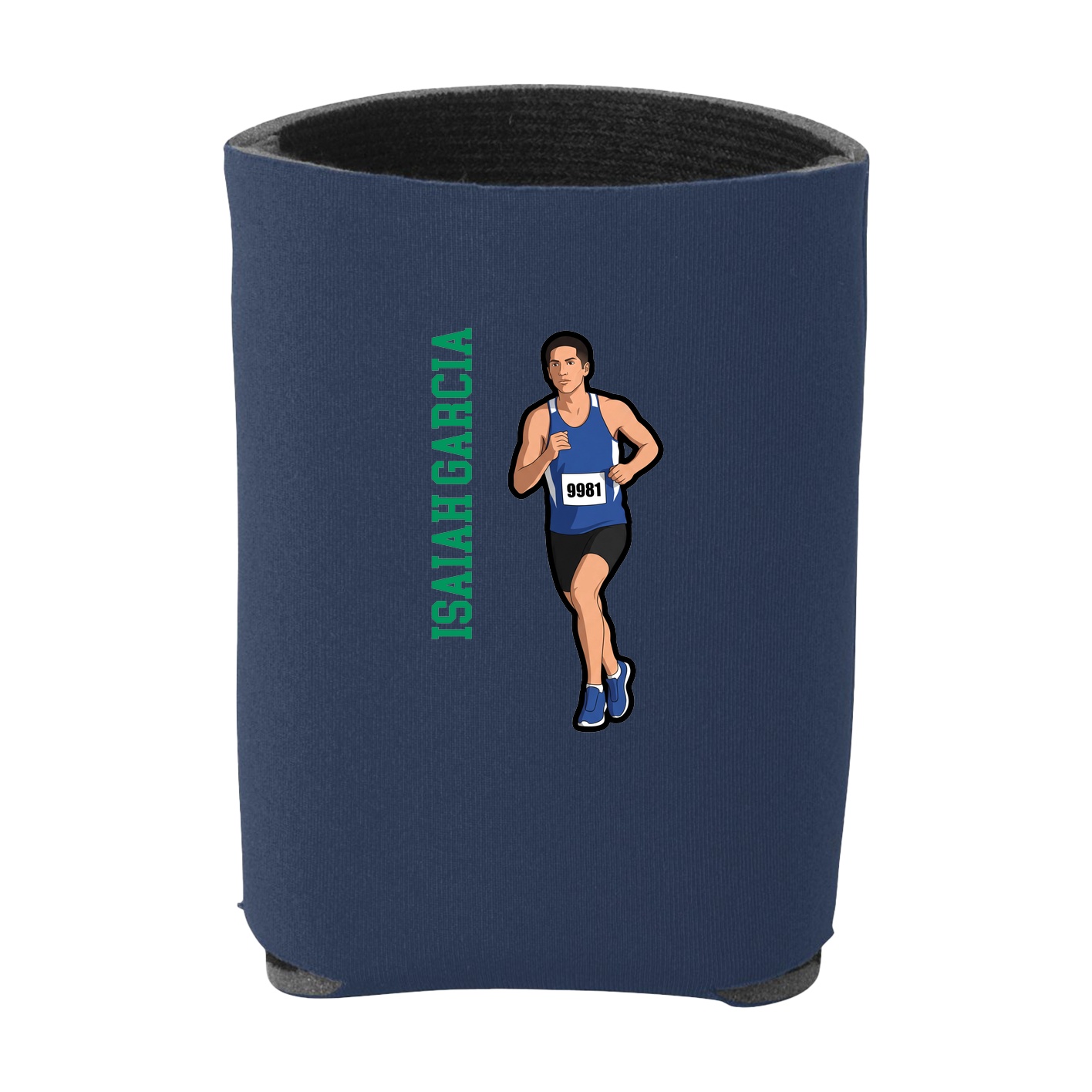 Can Holder — Name Vertical in Navy