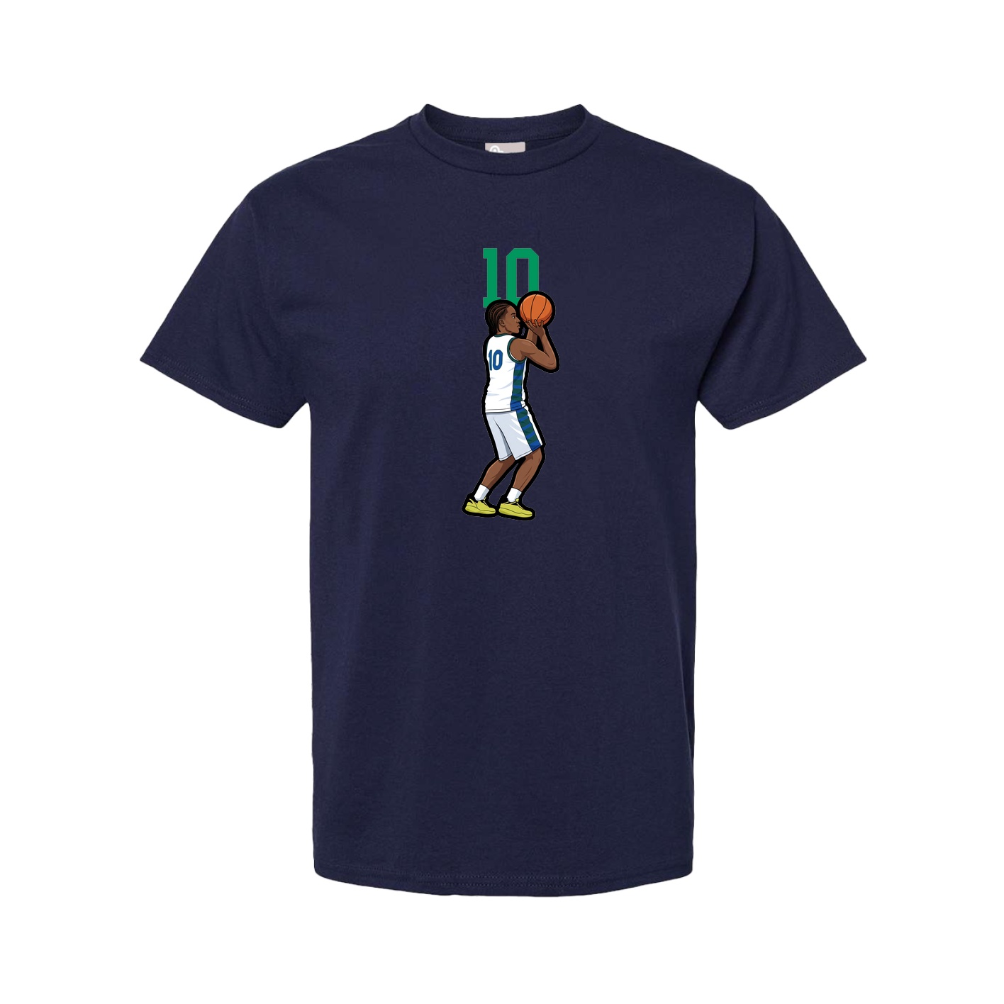 Tee — Number Top in Navy