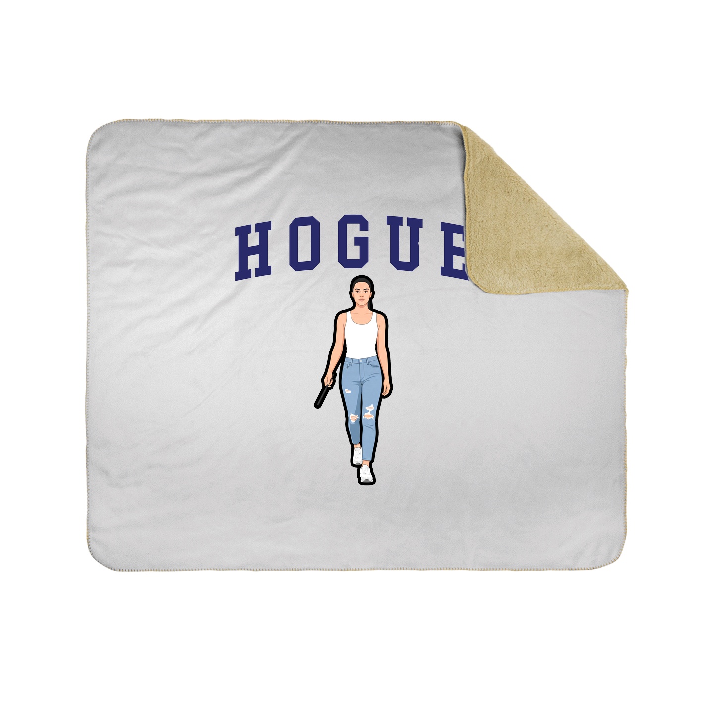 50x60 Sherpa Lined Throw Blanket