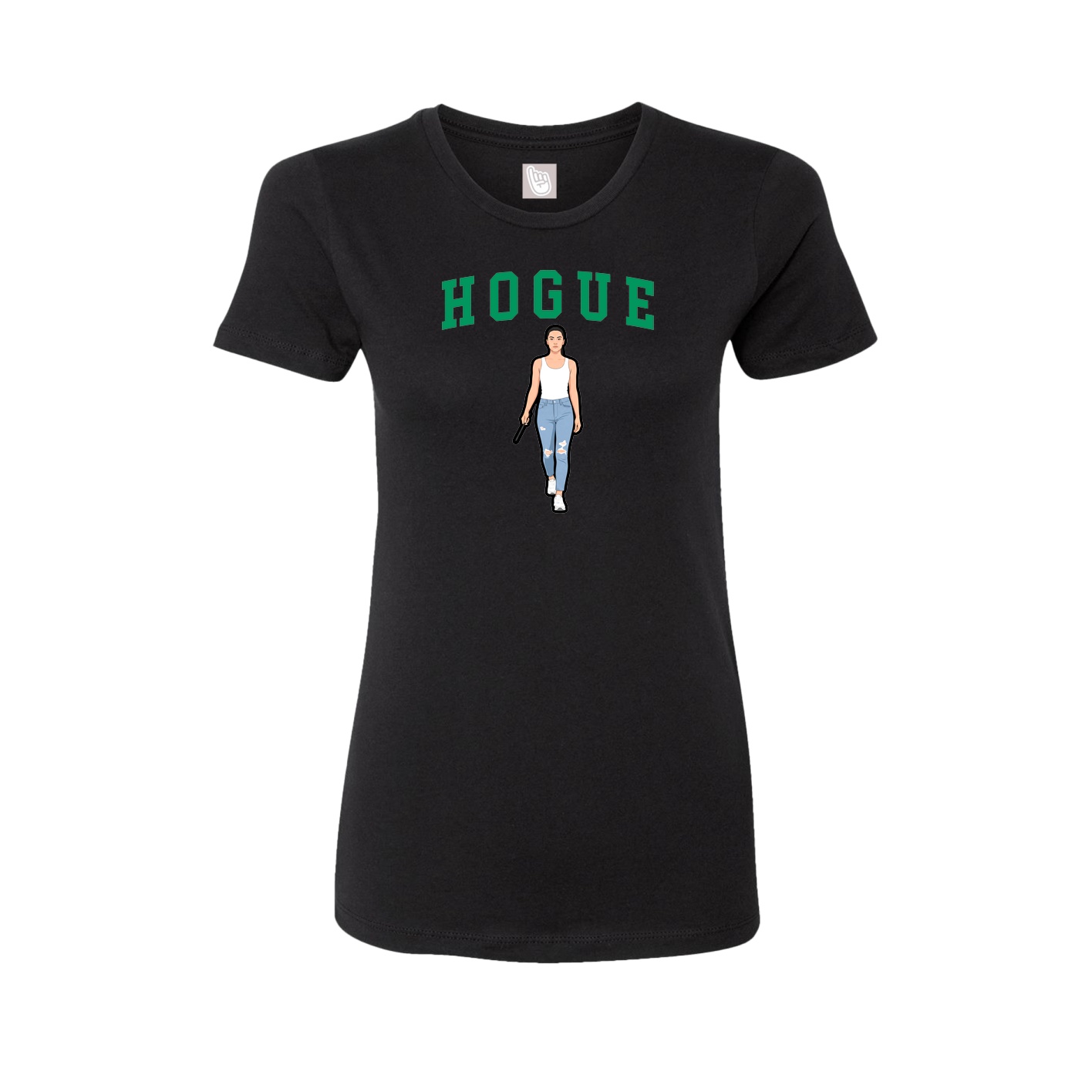 Fitted Women's Tee — Shirsey in Black