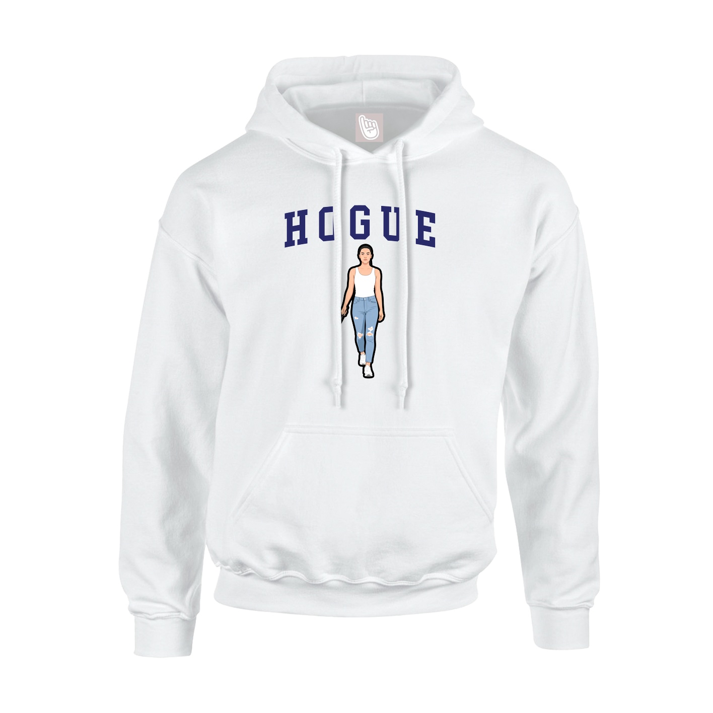 Hoodie — Shirsey in White