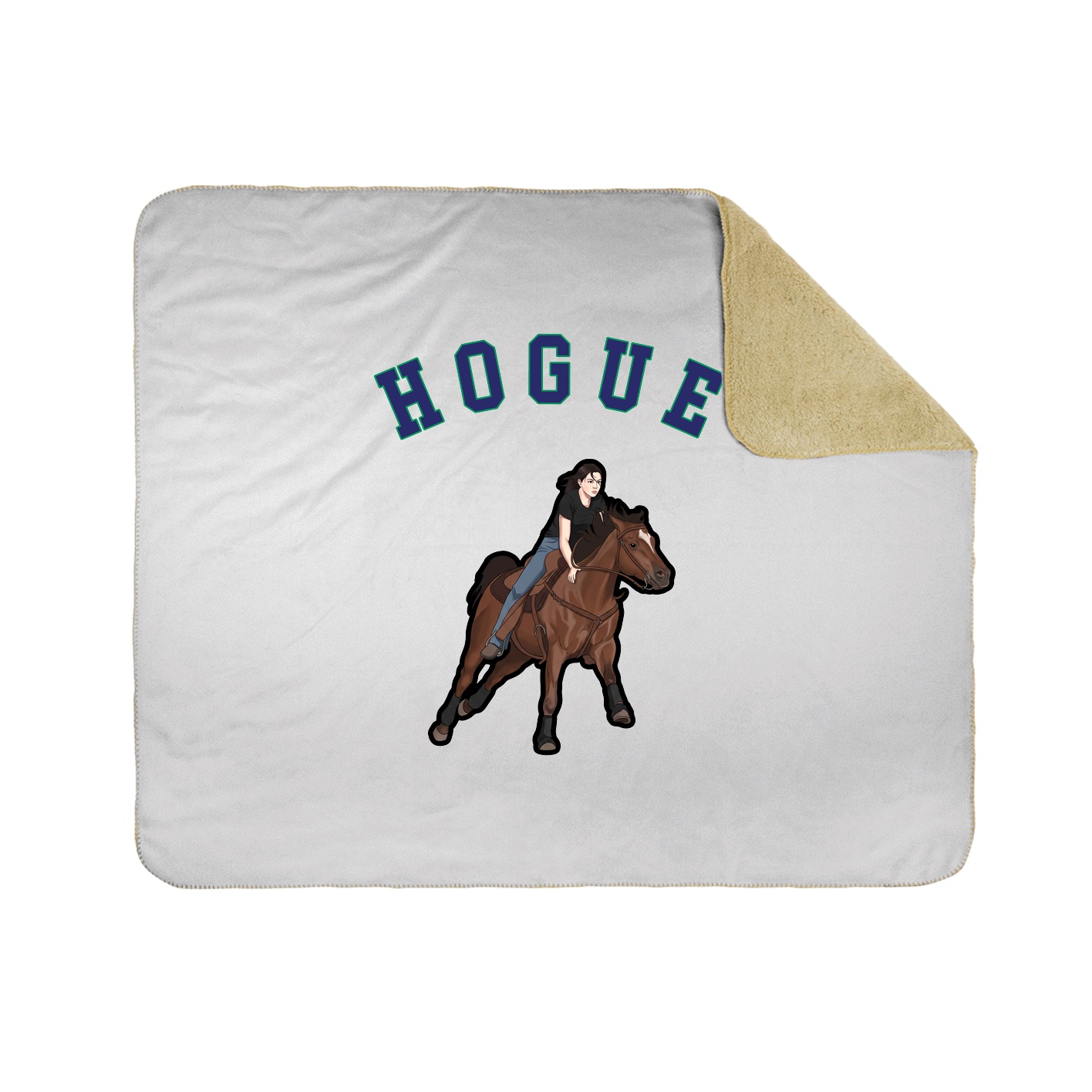 50x60 Sherpa Lined Throw Blanket