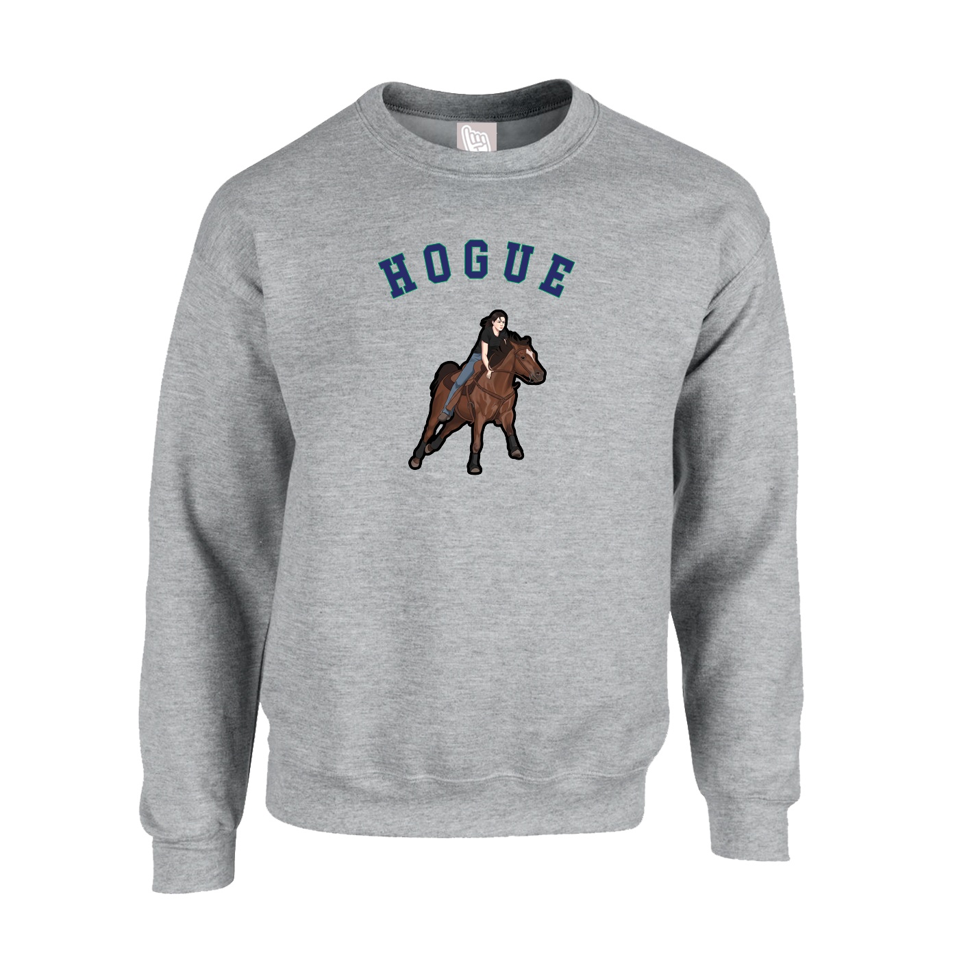 Fleece Crew — Shirsey Arch in Grey