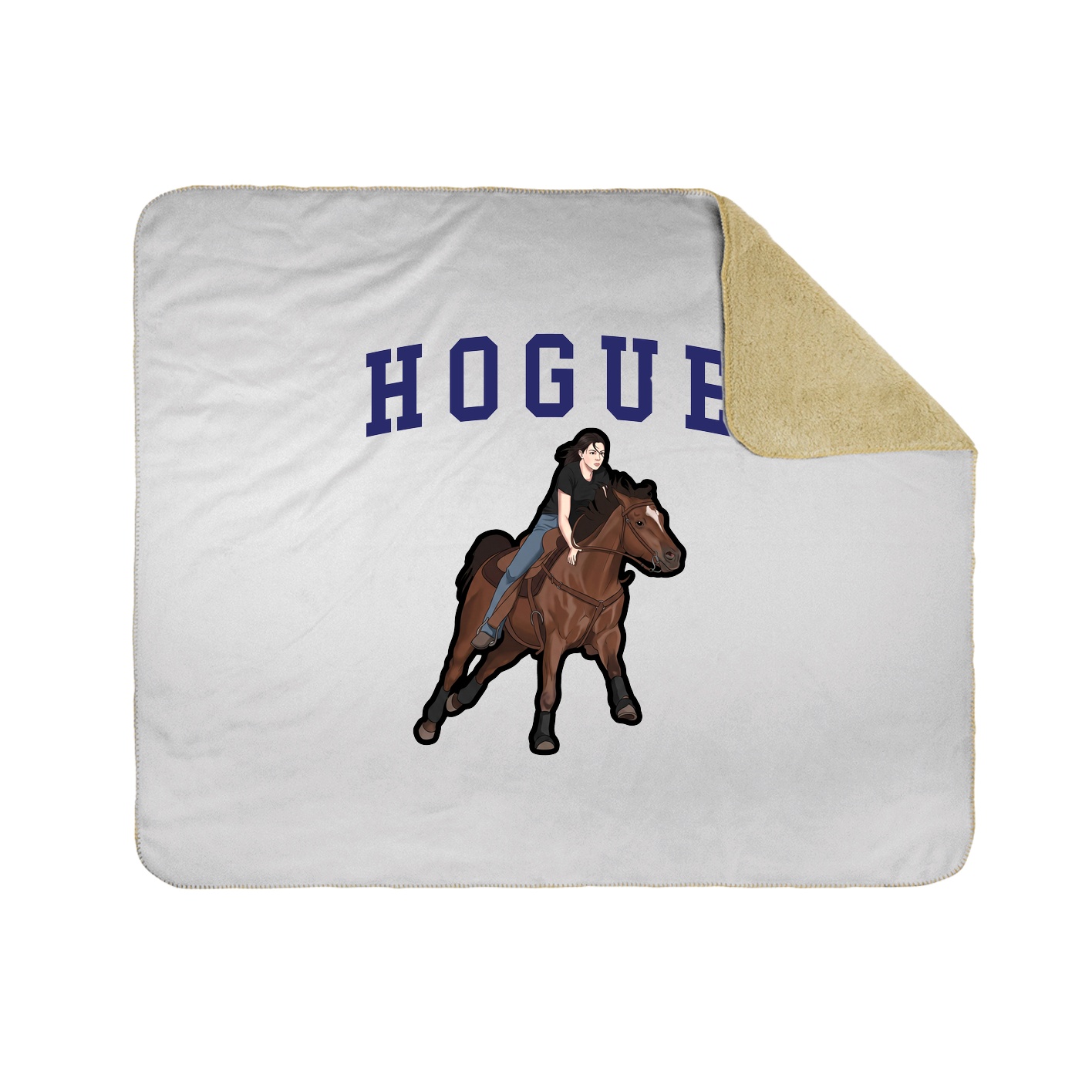 50x60 Sherpa Lined Throw Blanket