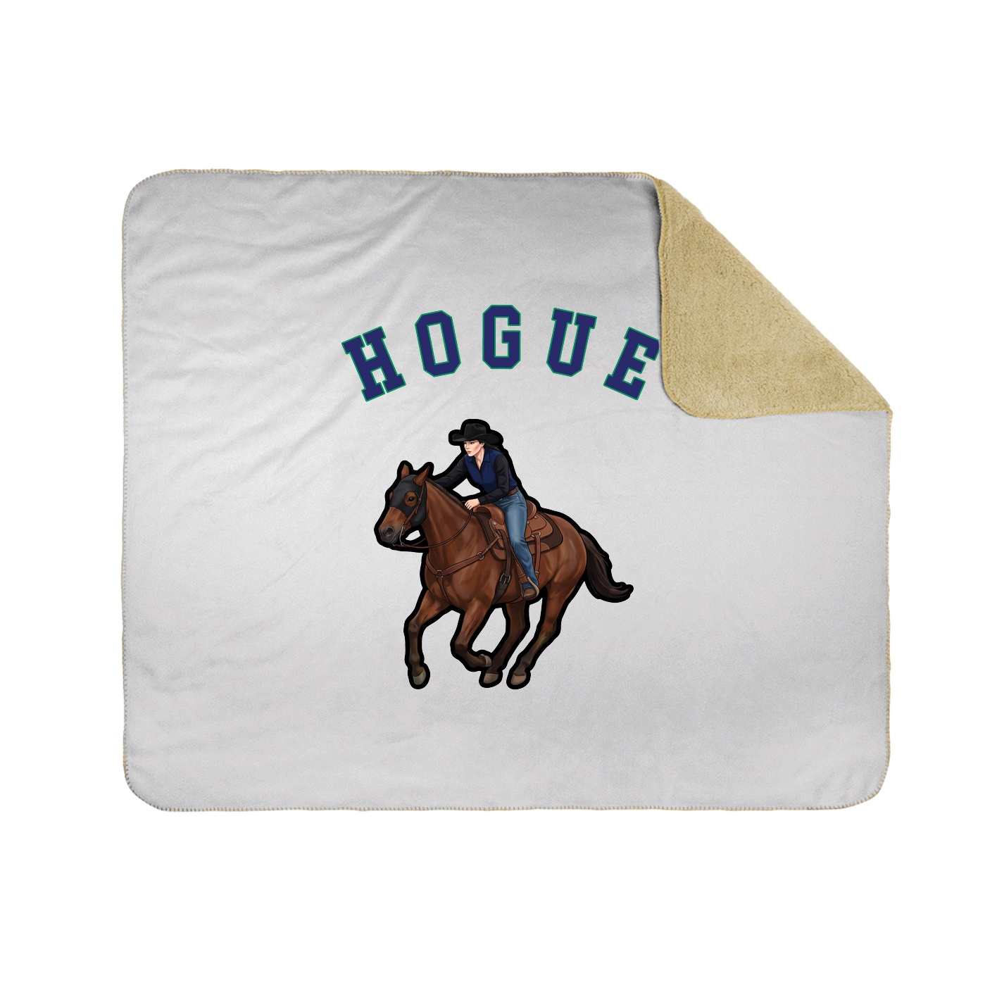 50x60 Sherpa Lined Throw Blanket