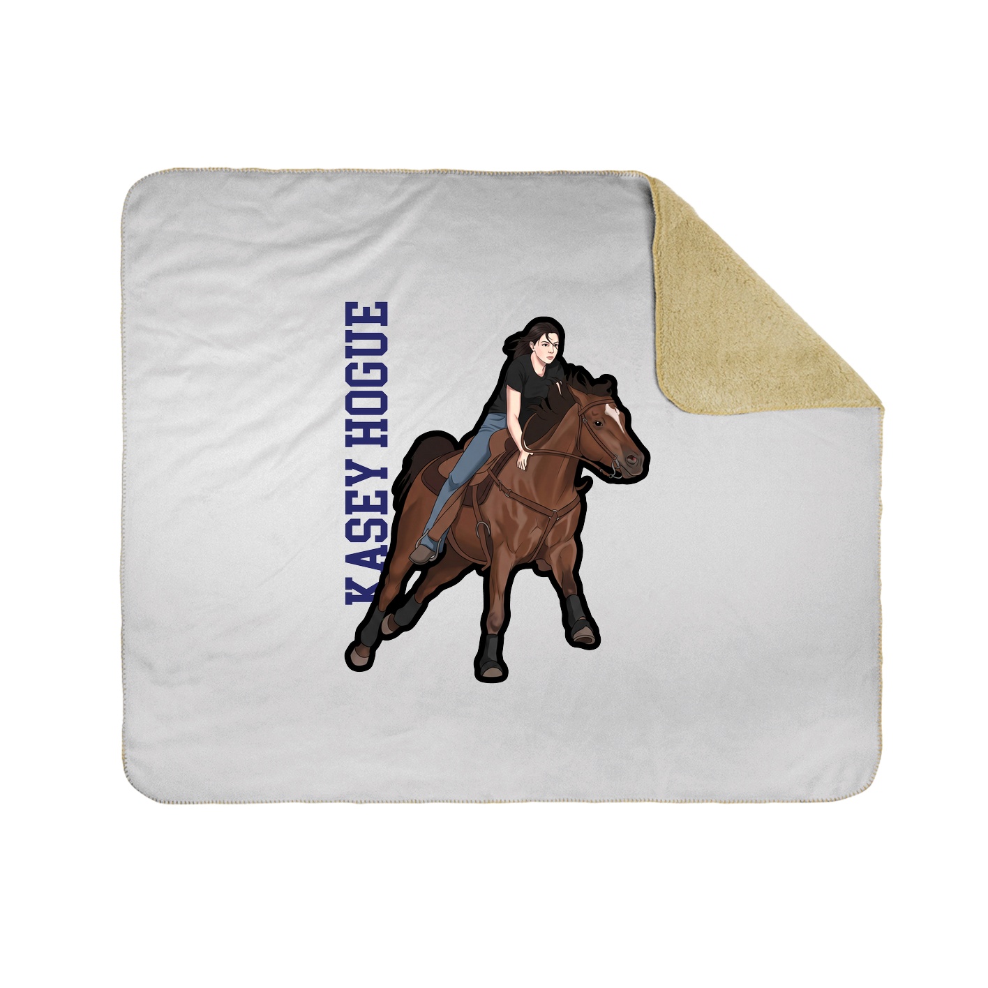 50x60 Sherpa Lined Throw Blanket