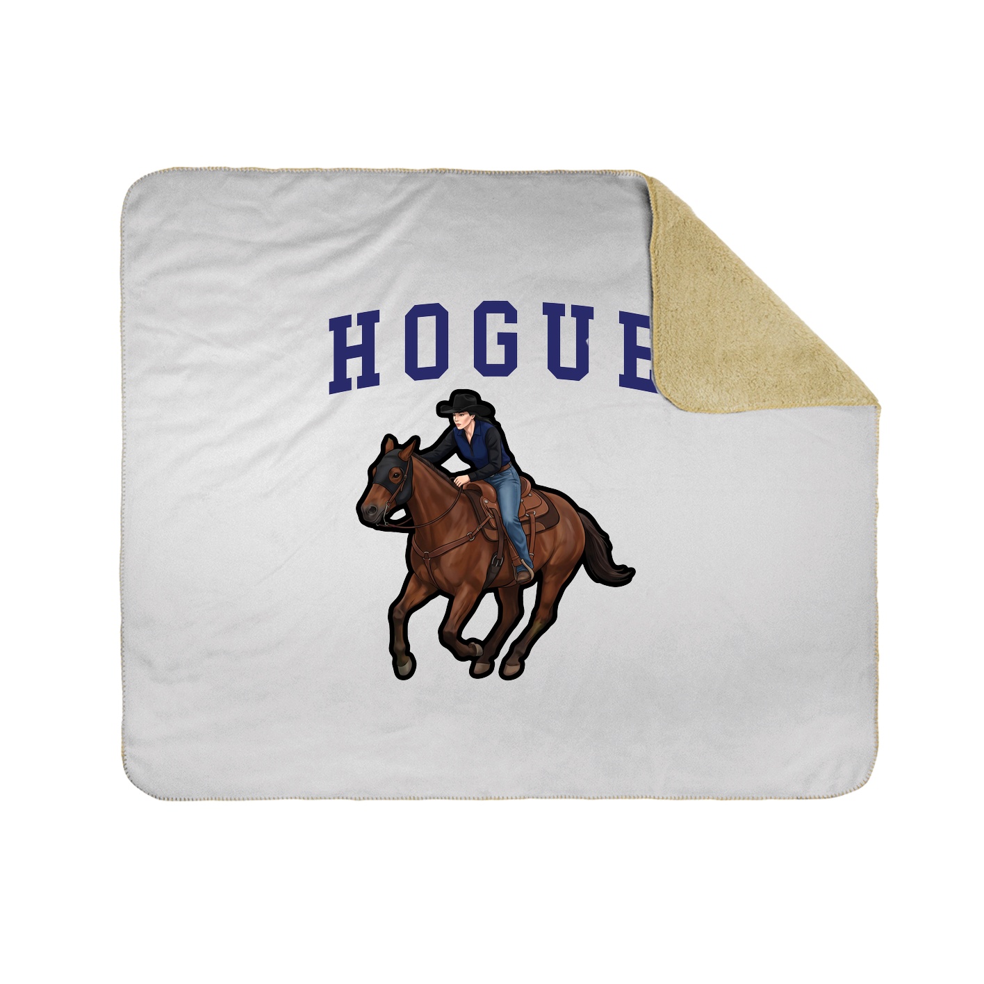 50x60 Sherpa Lined Throw Blanket