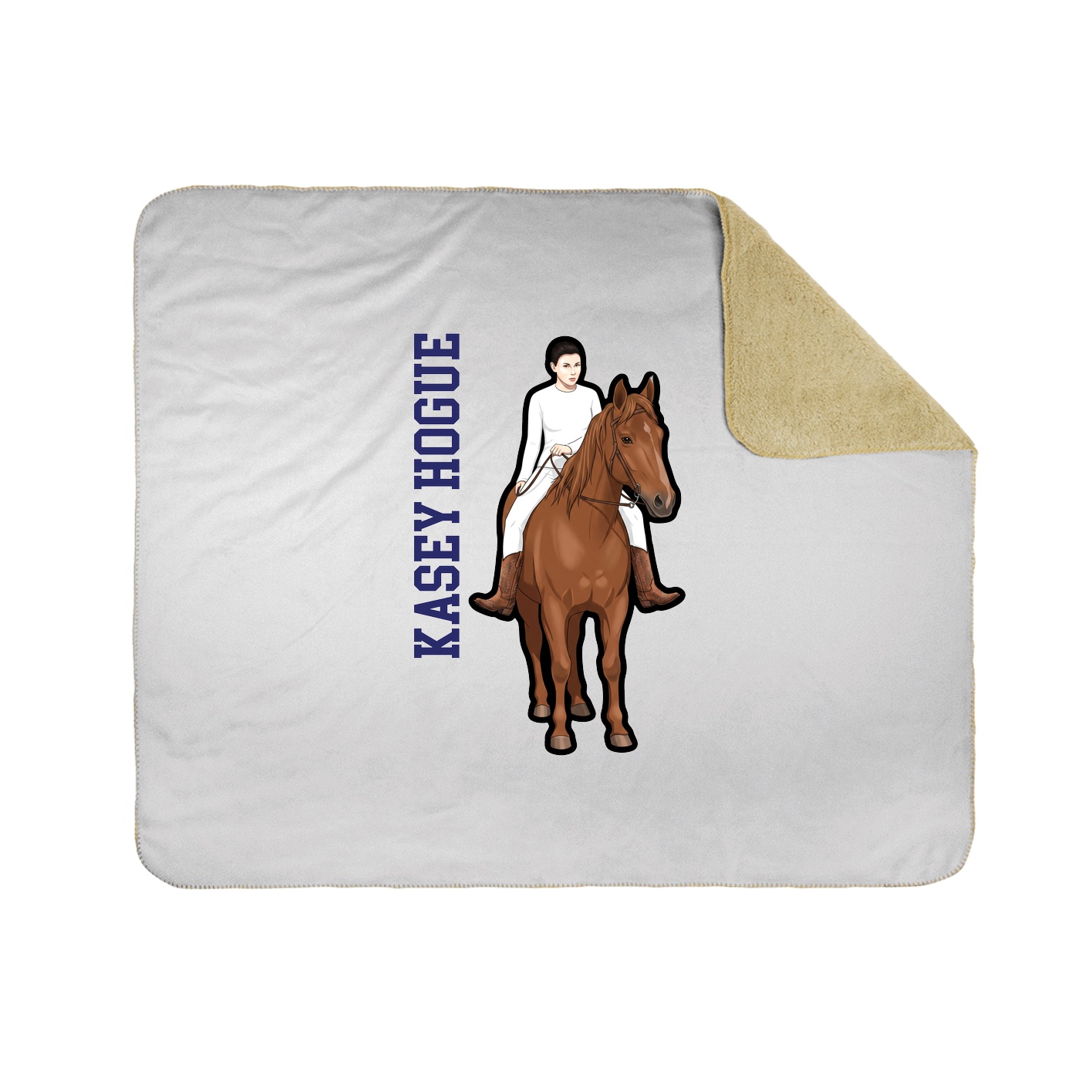 50x60 Sherpa Lined Throw Blanket