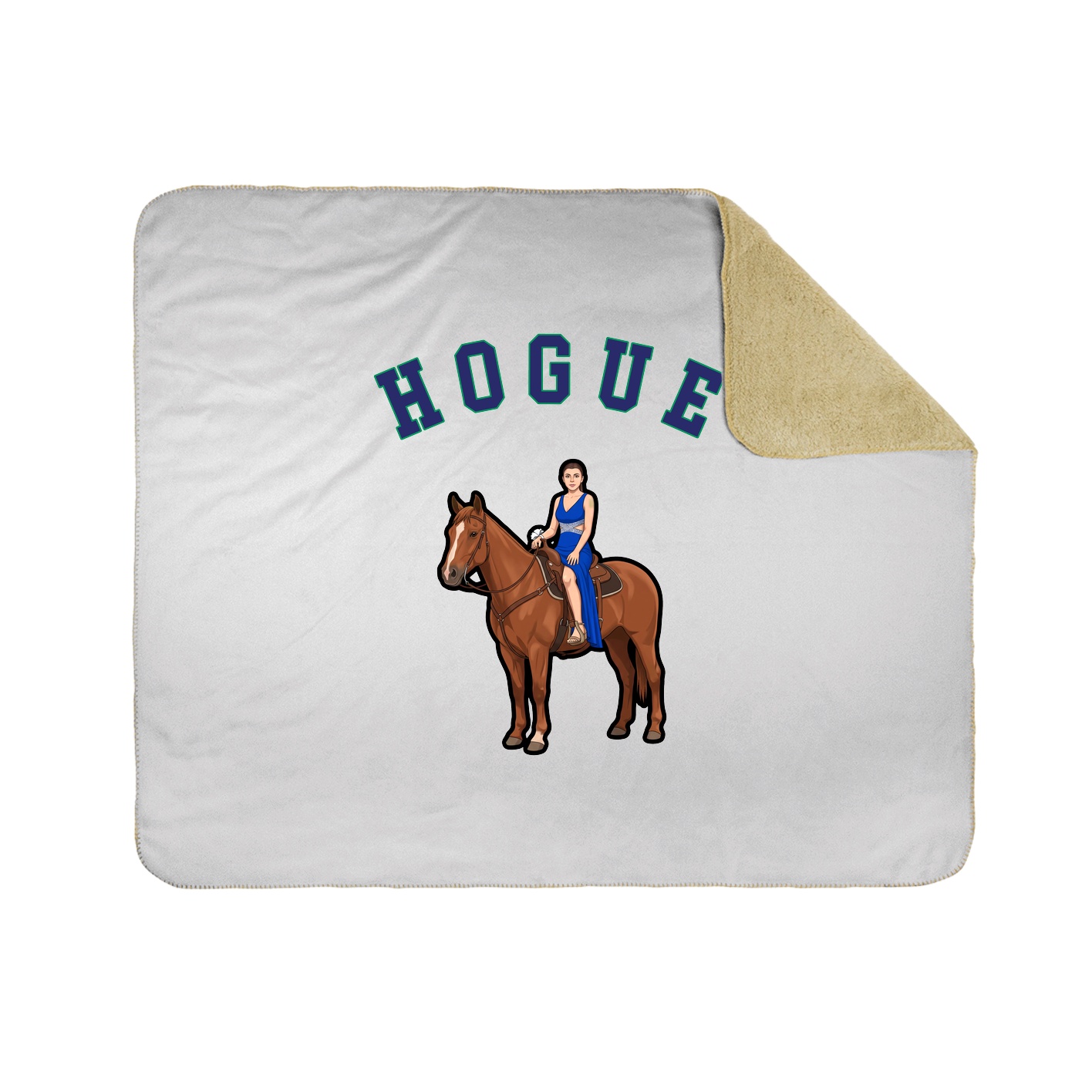 50x60 Sherpa Lined Throw Blanket