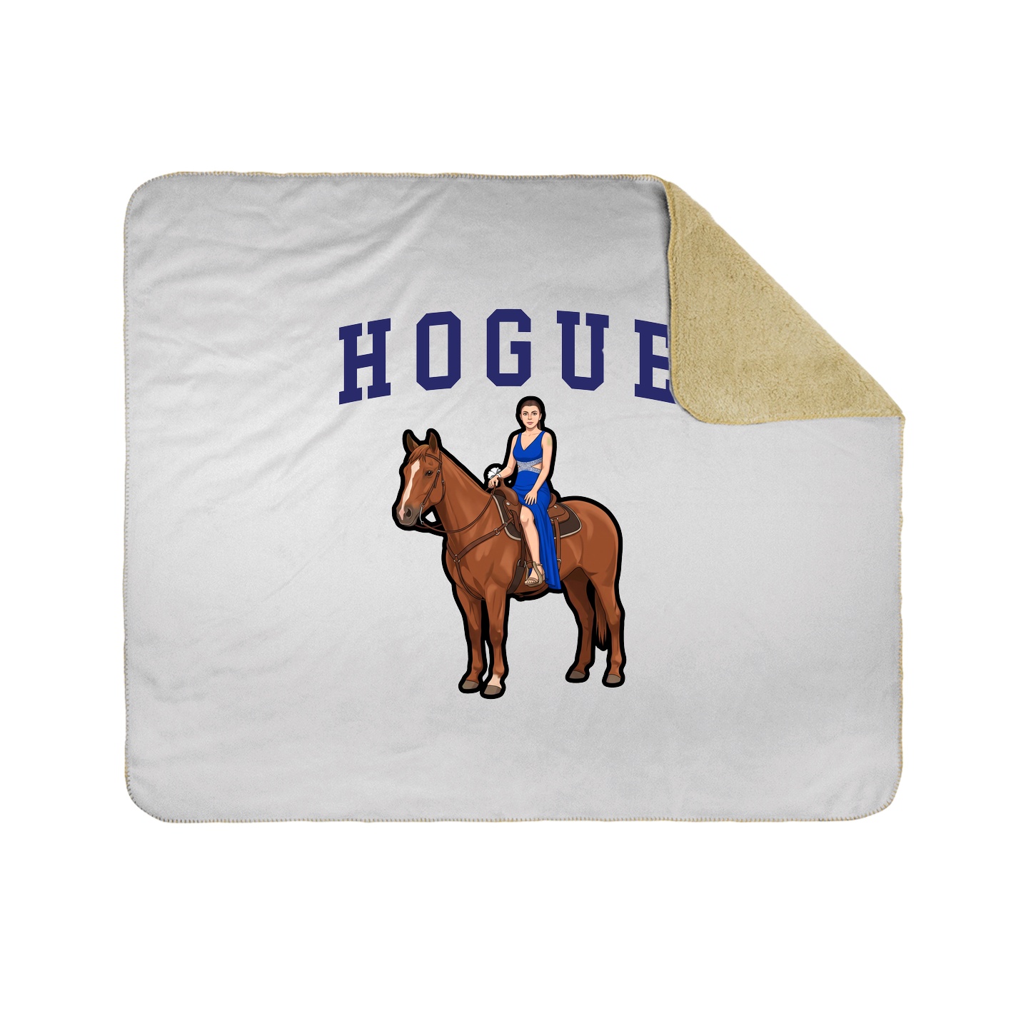 50x60 Sherpa Lined Throw Blanket