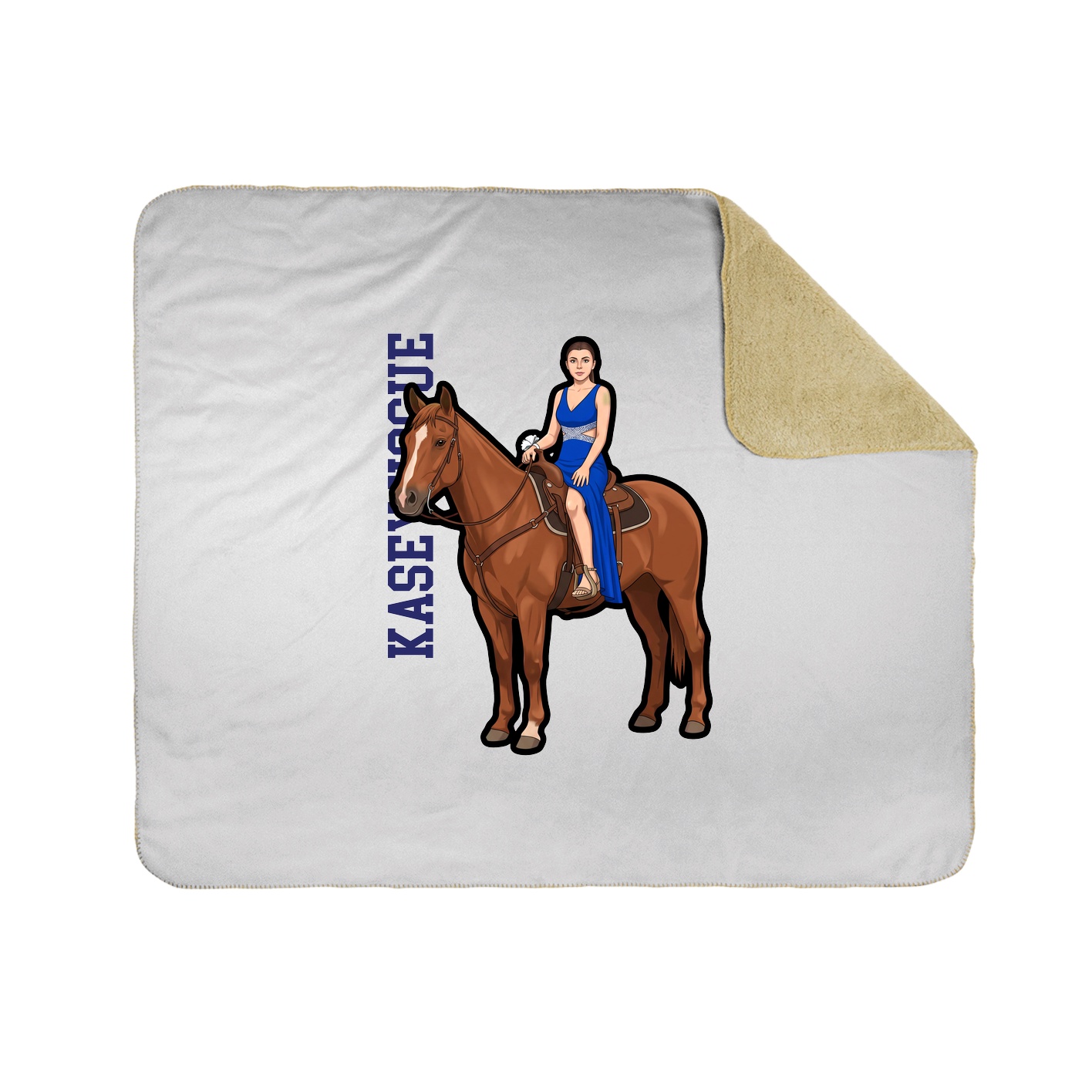 50x60 Sherpa Lined Throw Blanket