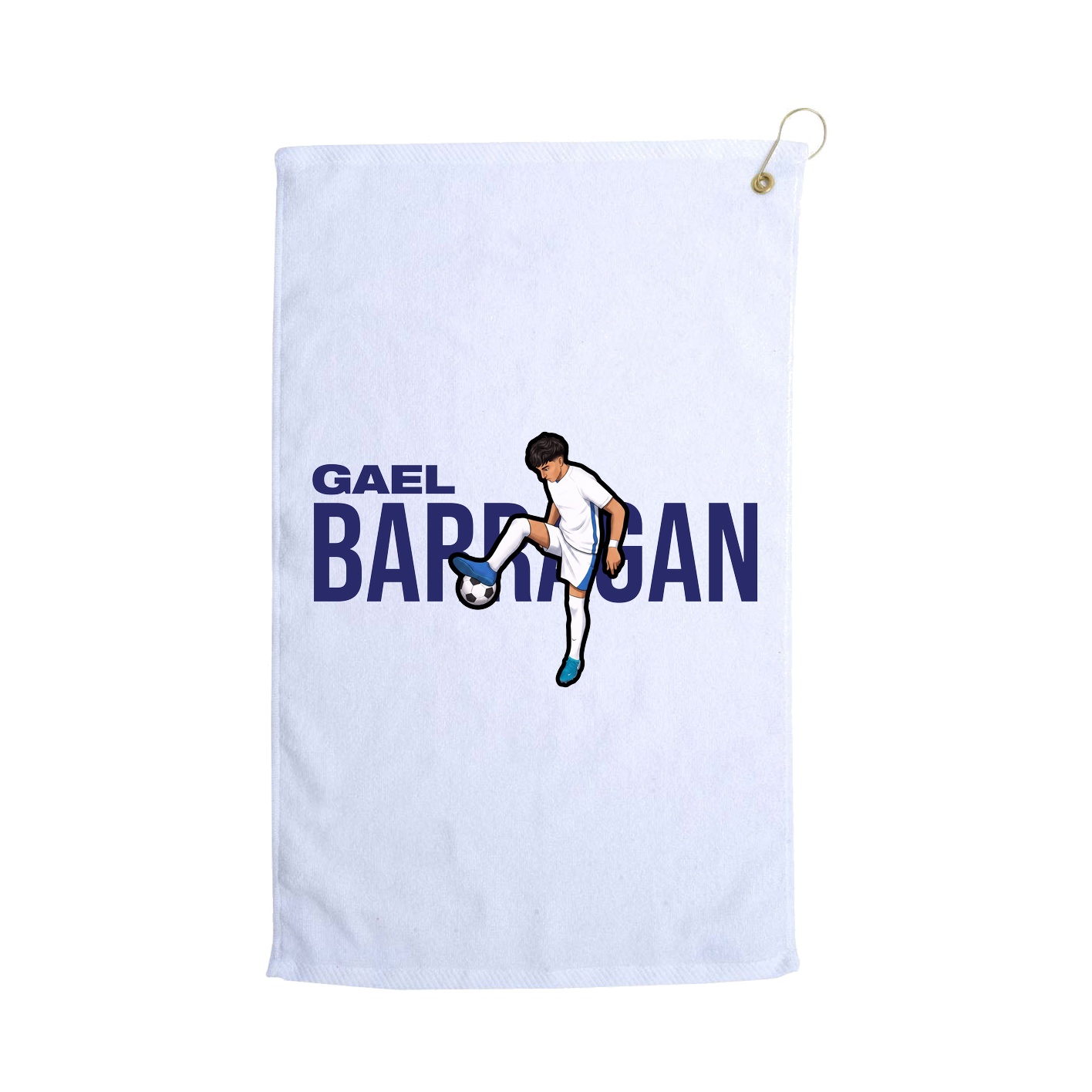Golf Towel — Player Name in White