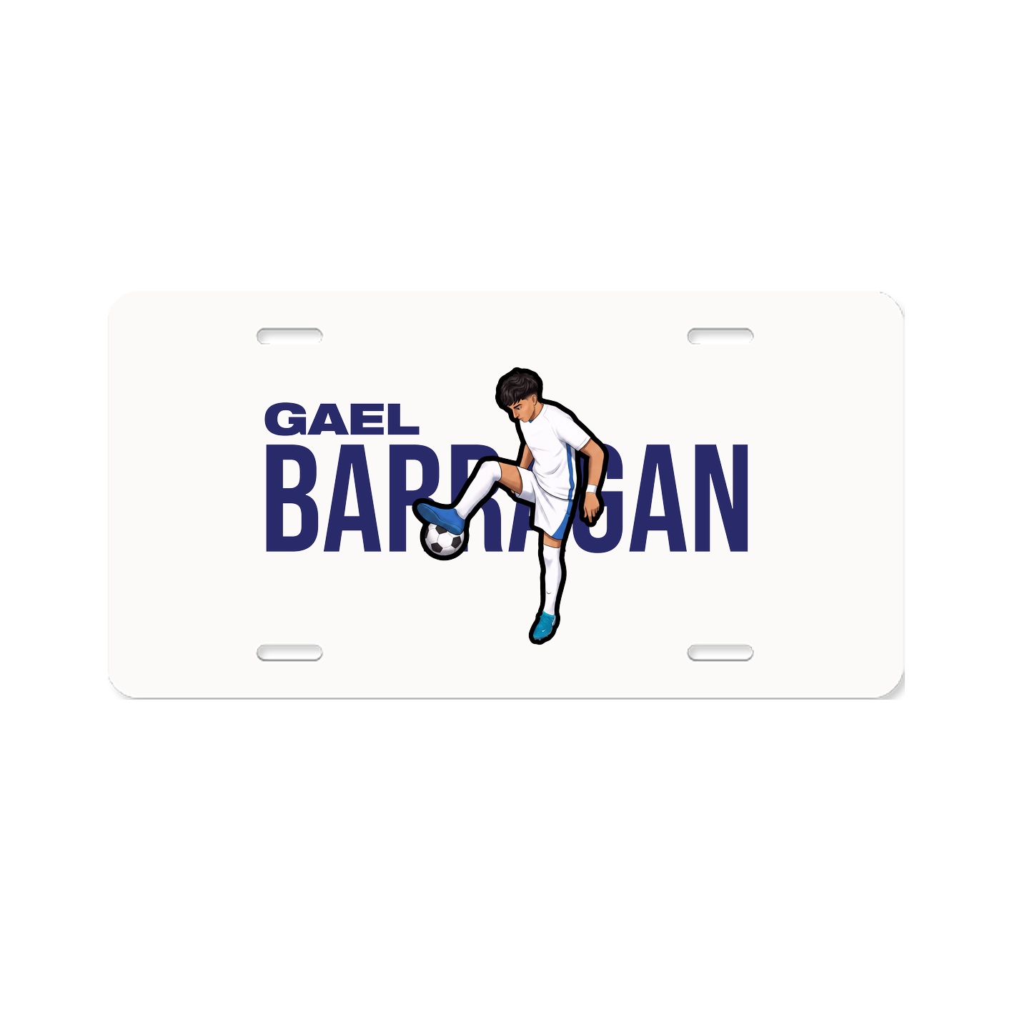 License Plate — Player Name in Classic