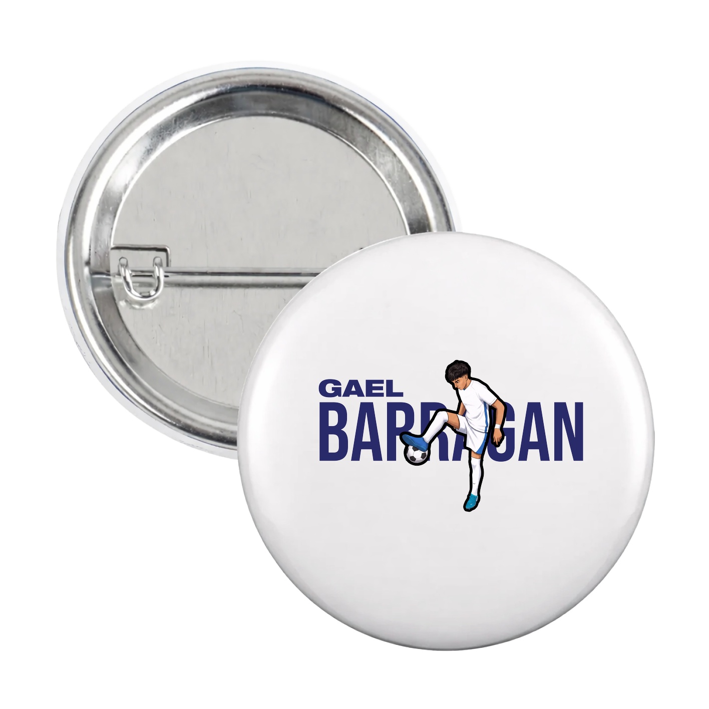 Game Day Button — Player Name in White