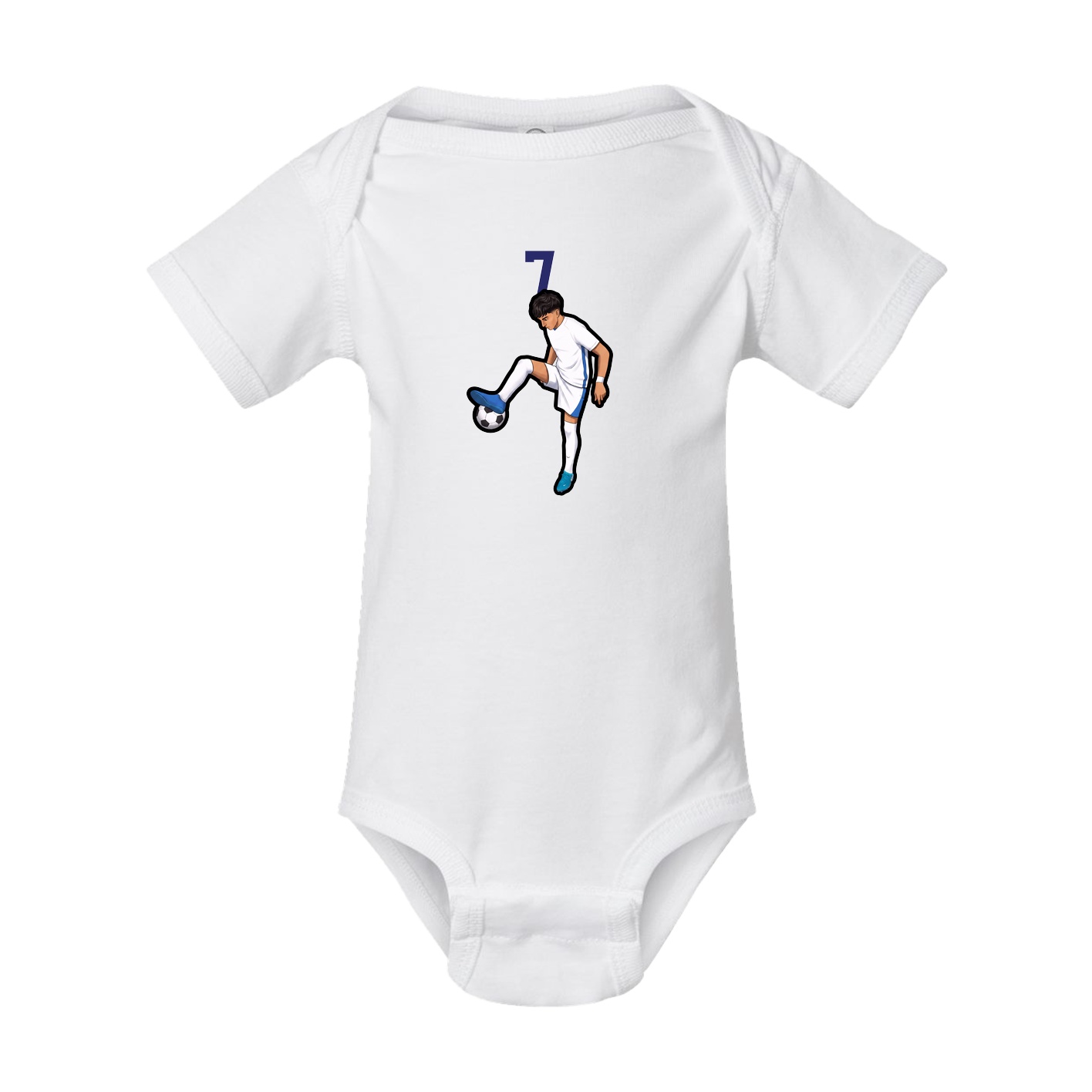 Baby Onesie — Number Top in White