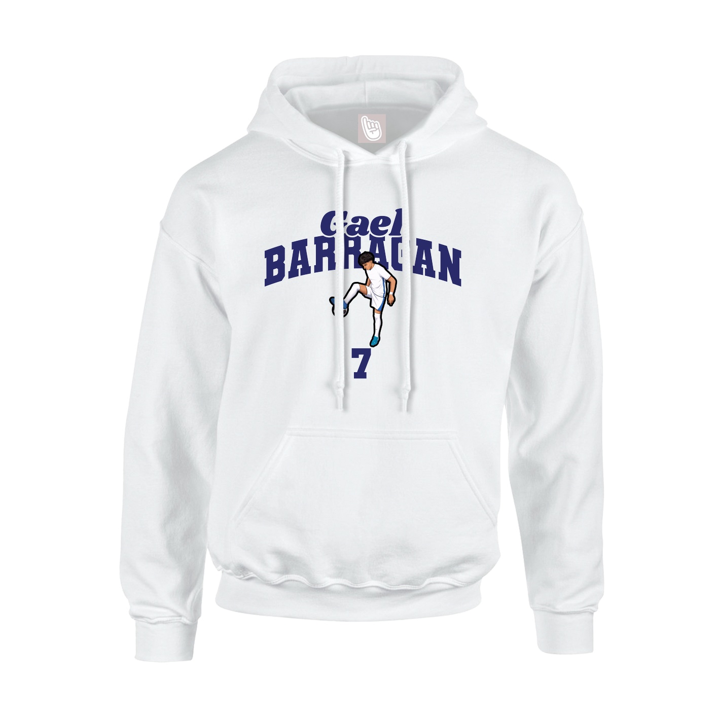 Hoodie — Signature Arch in White