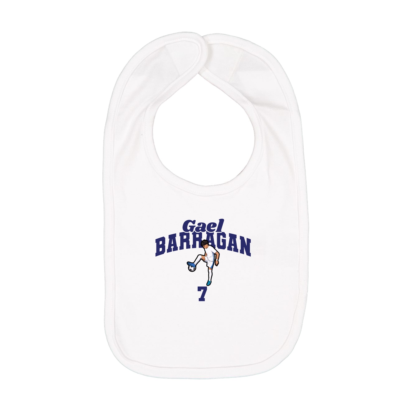Infant Bib — Signature Arch in White