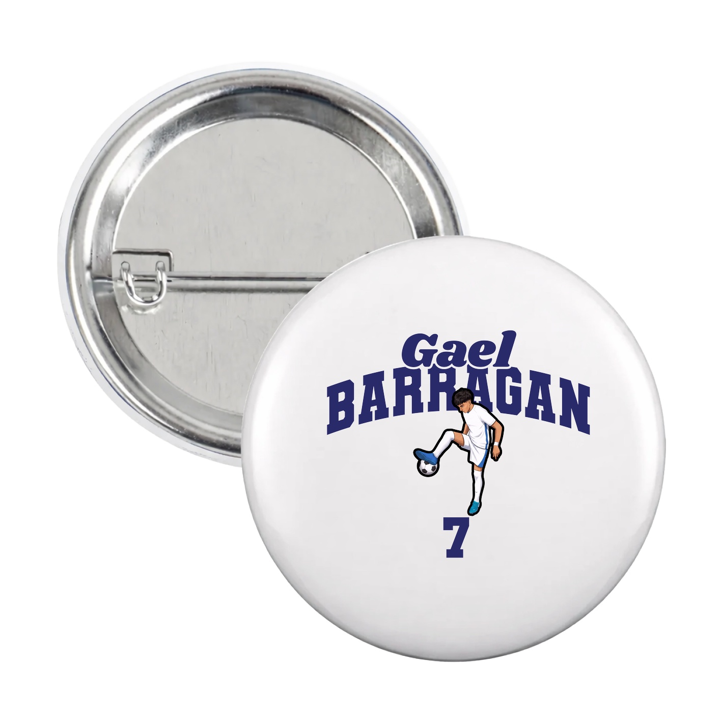 Game Day Button — Signature Arch in White