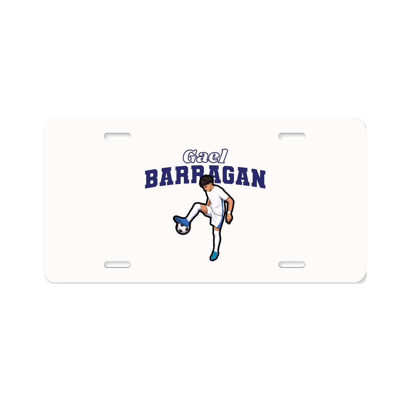 License Plate — Name Arch in Classic