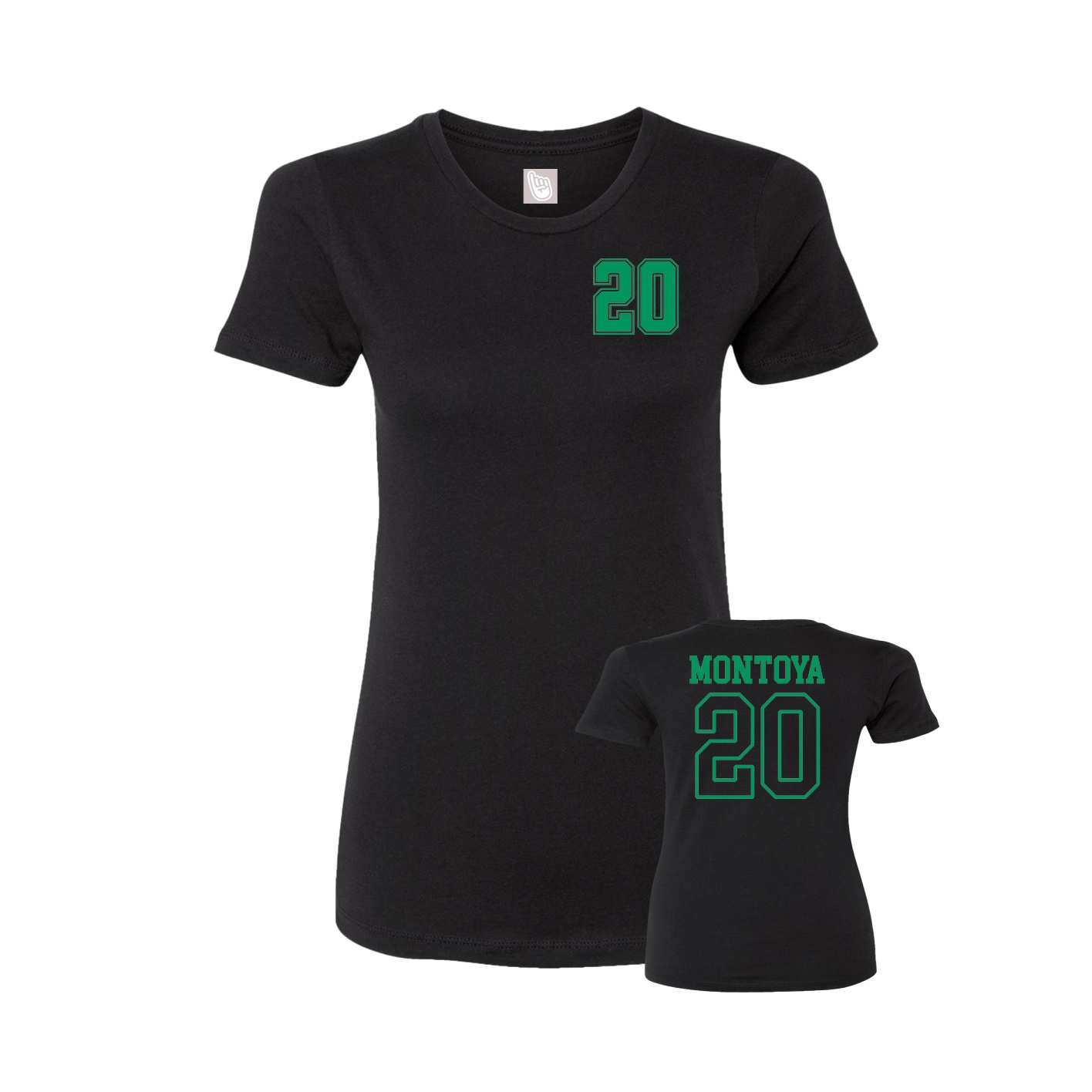 Womens Tee — Chest Back in Black