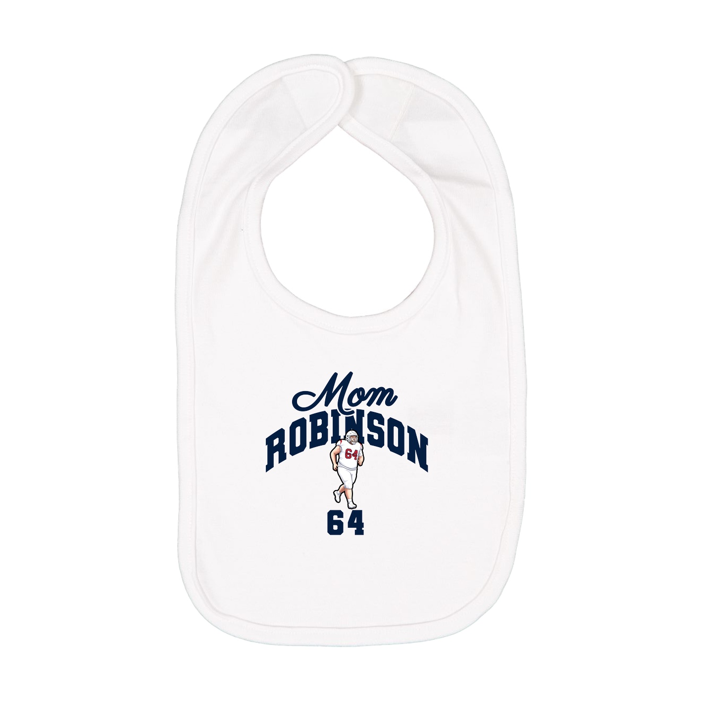 Infant Bib — Mothers Day Arch in White