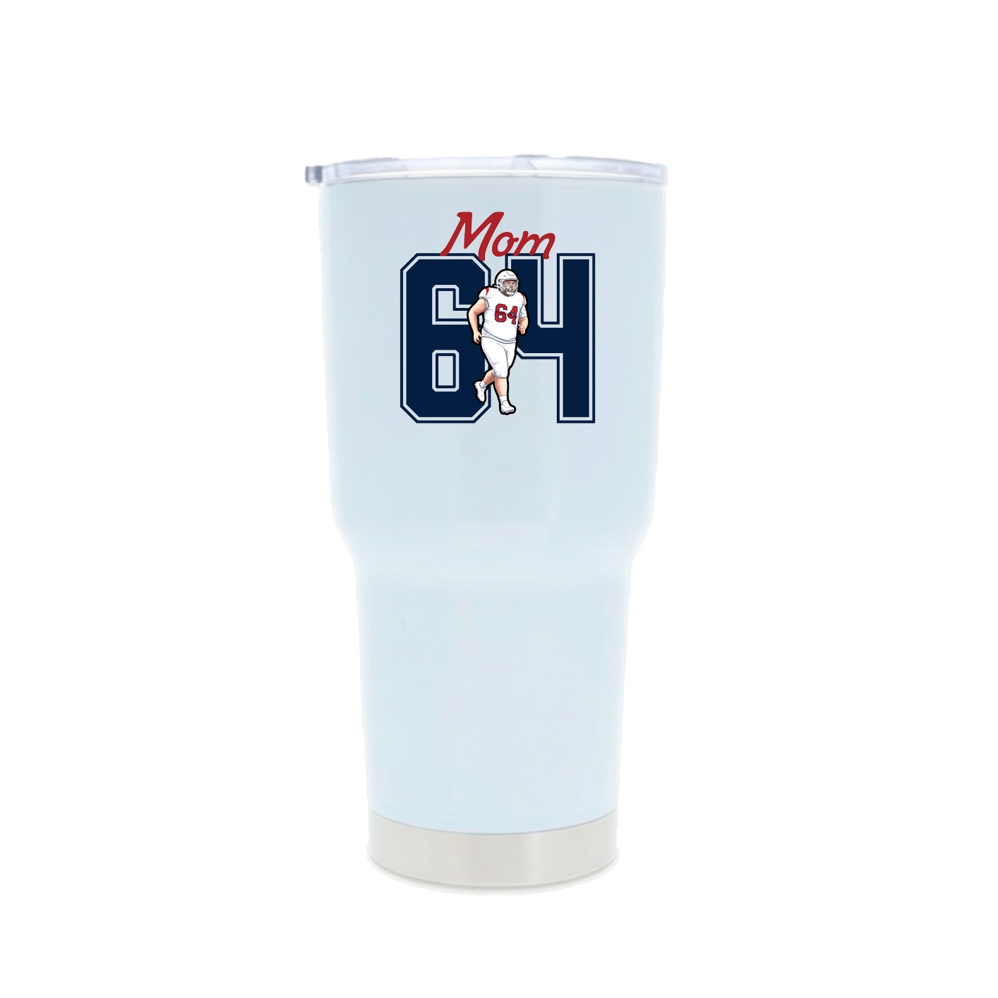 30oz Stainless Steel Tumbler — Mothers Day Shirsey in White