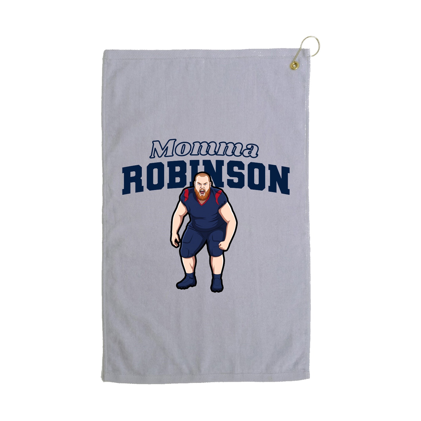 Golf Towel — Mothers Day Block in Grey