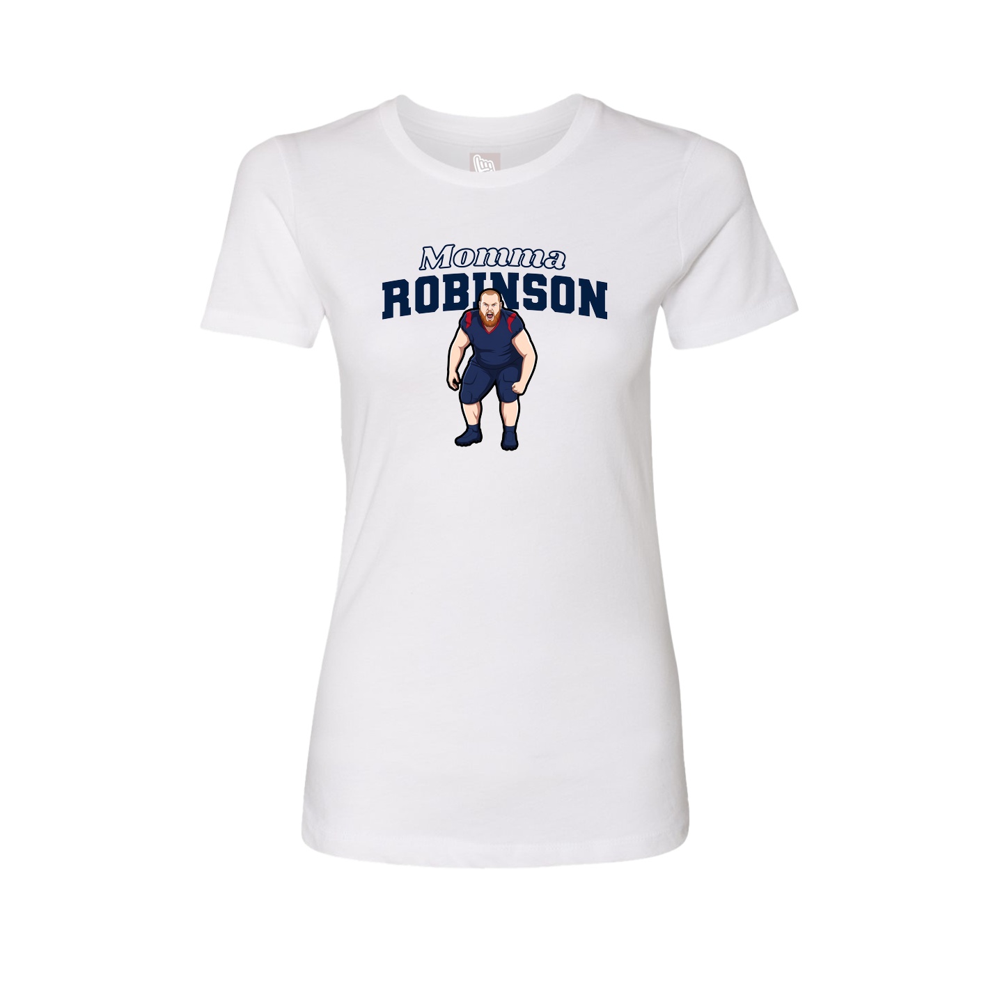 Womens Tee — Mothers Day Block in White