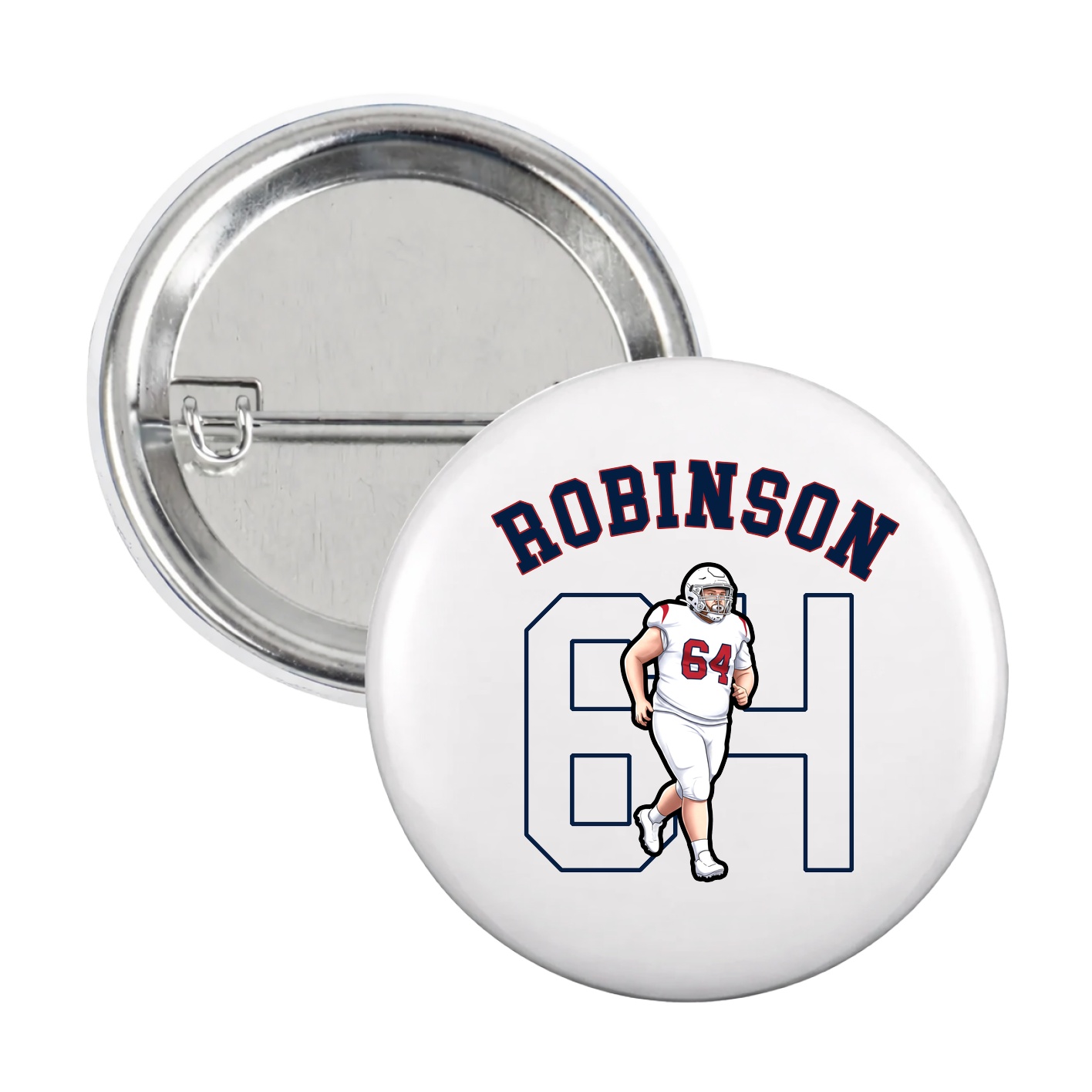 Game Day Button — Shirsey Arch in White