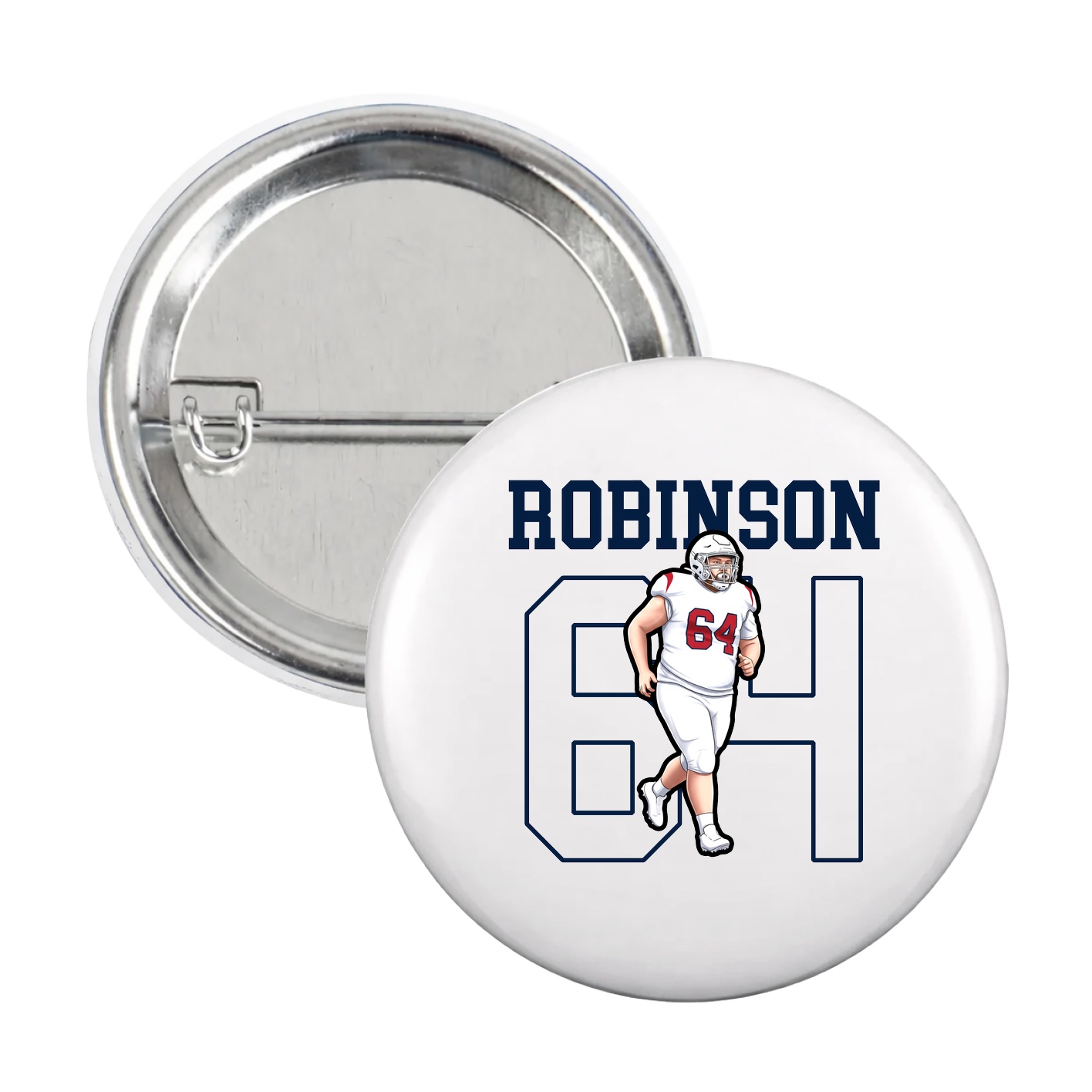 Game Day Button — Shirsey in White