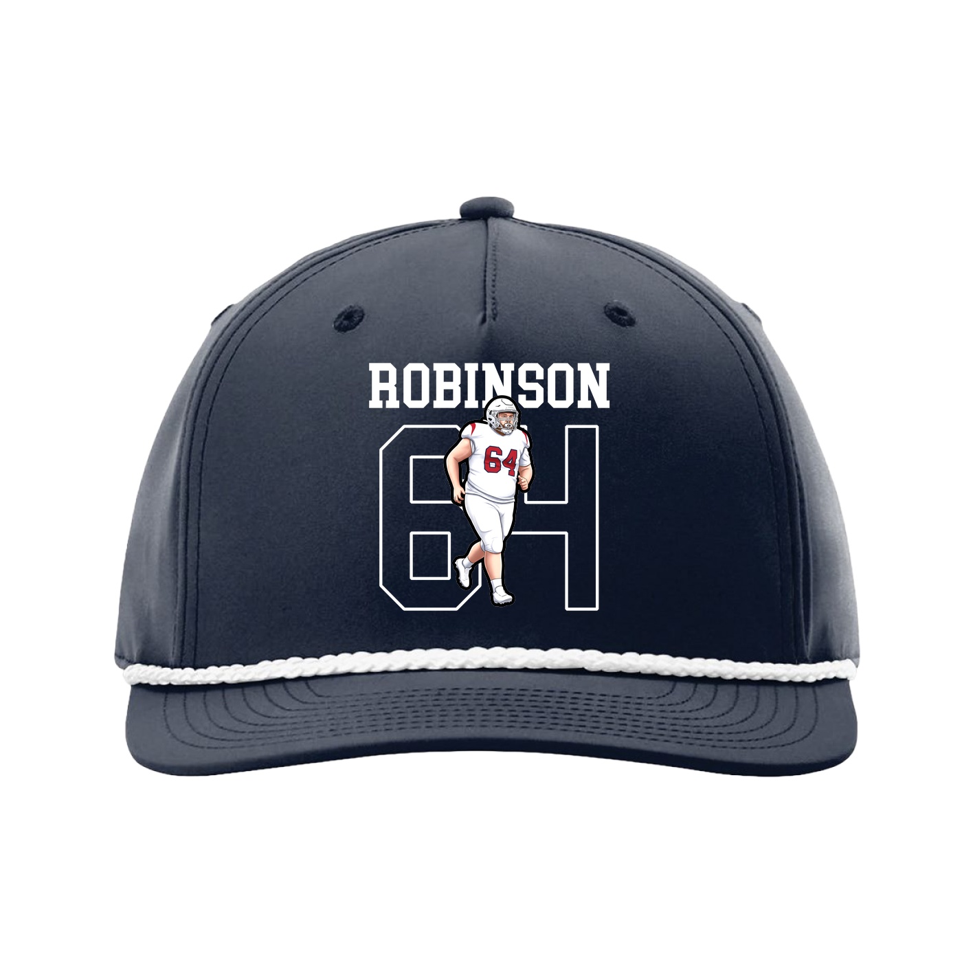 Five-Panel Classic Rope Cap — Shirsey in Navy