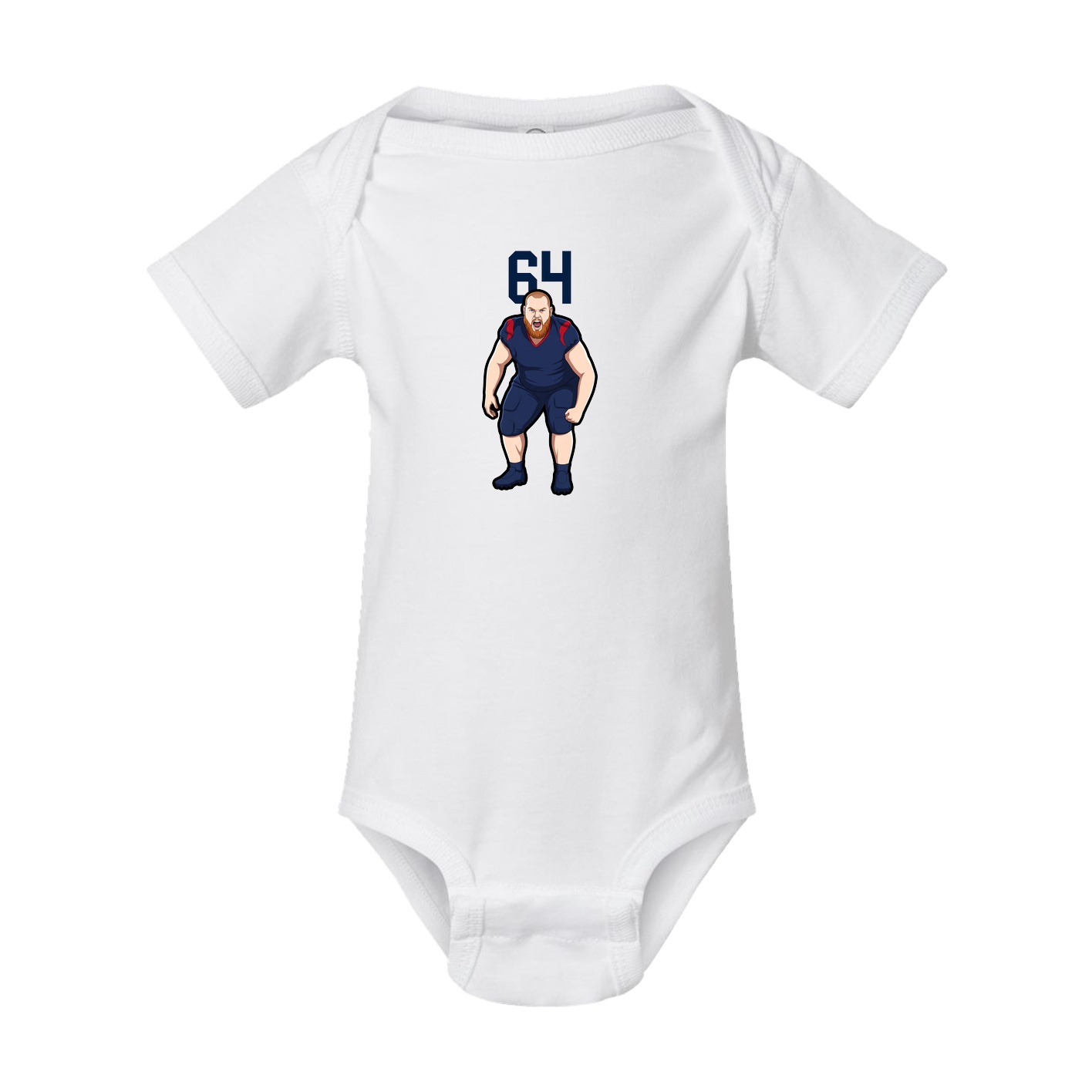 Baby Onesie — Number Top in White
